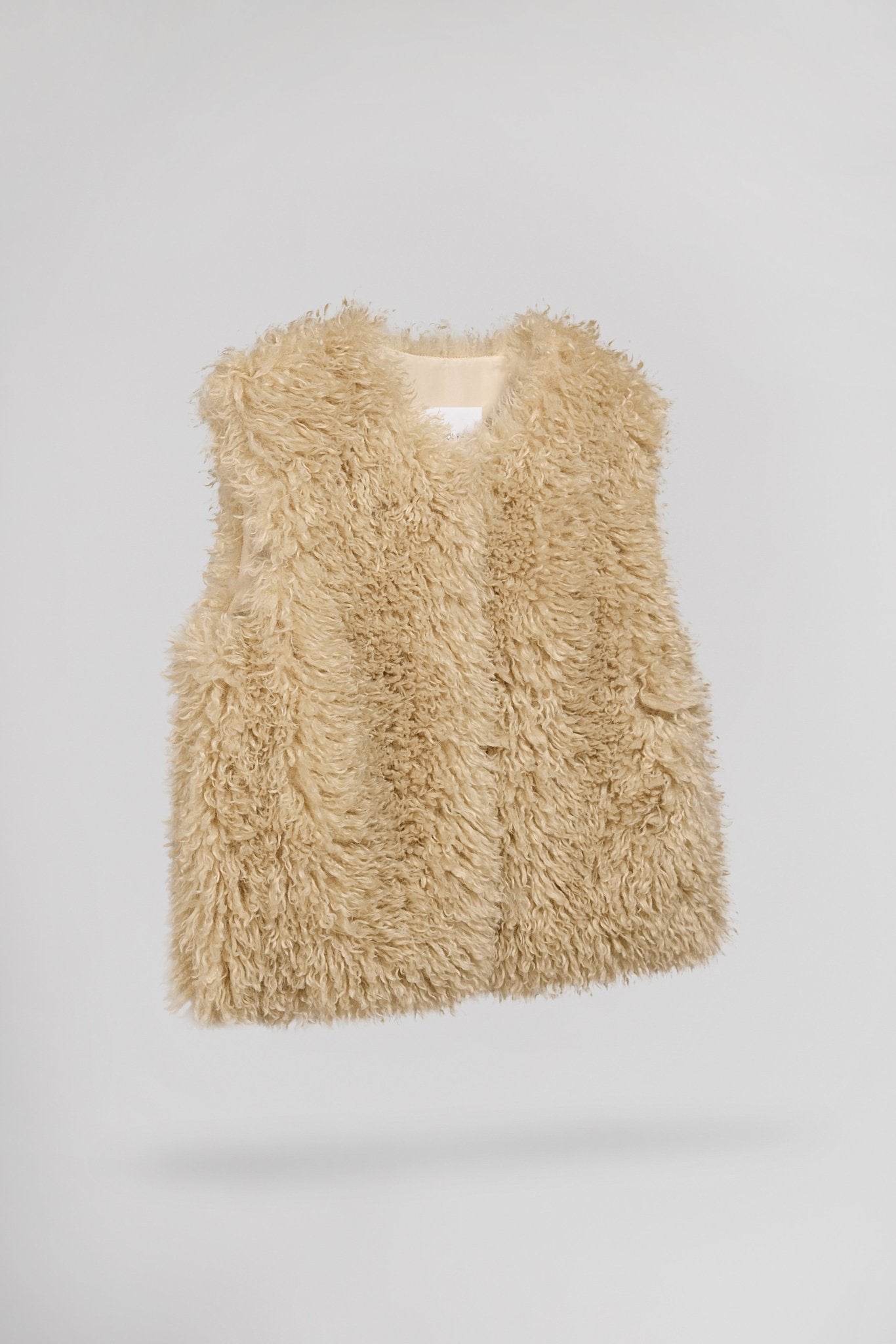 Blouson oversize fausse fourrure BELOW BEIGE - School Rag