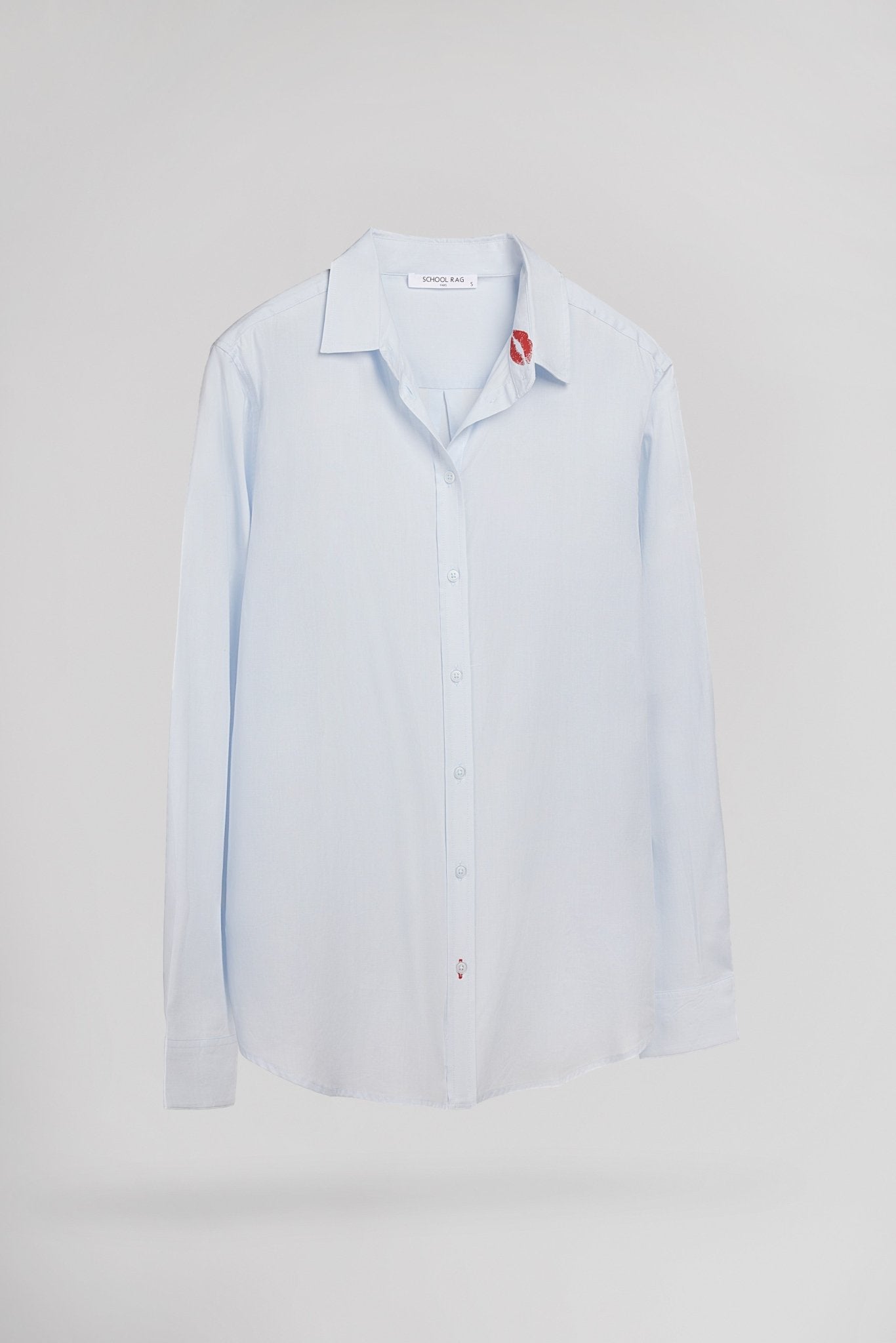 Chemise CHERIE LIPSTICK BABY BLUE - School Rag