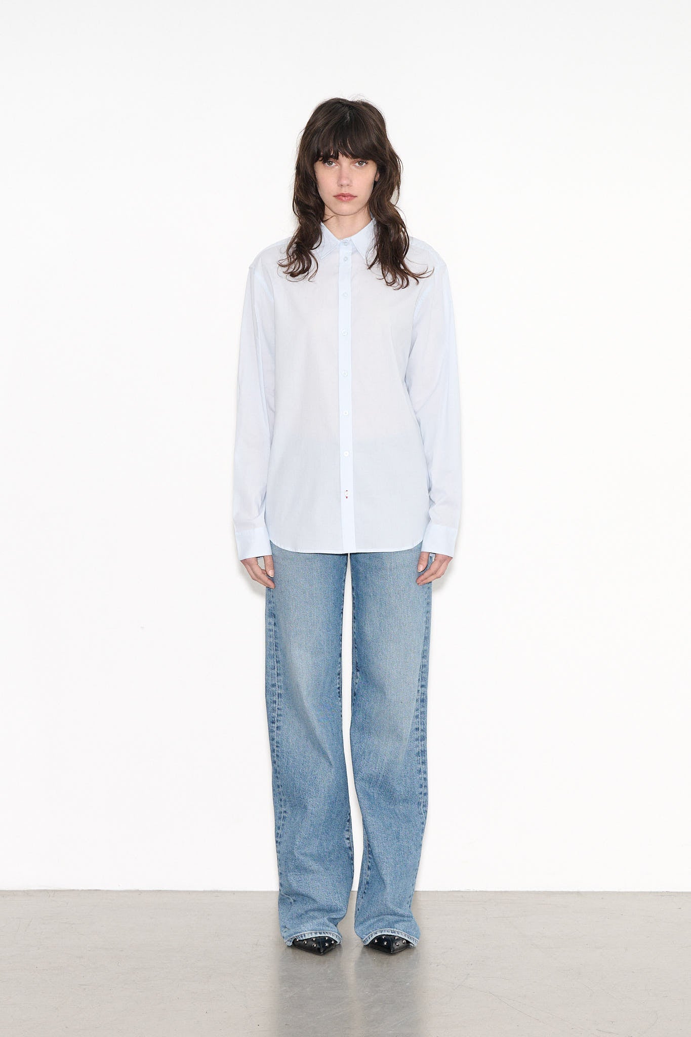 Chemise CHERIE LIPSTICK BABY BLUE - School Rag