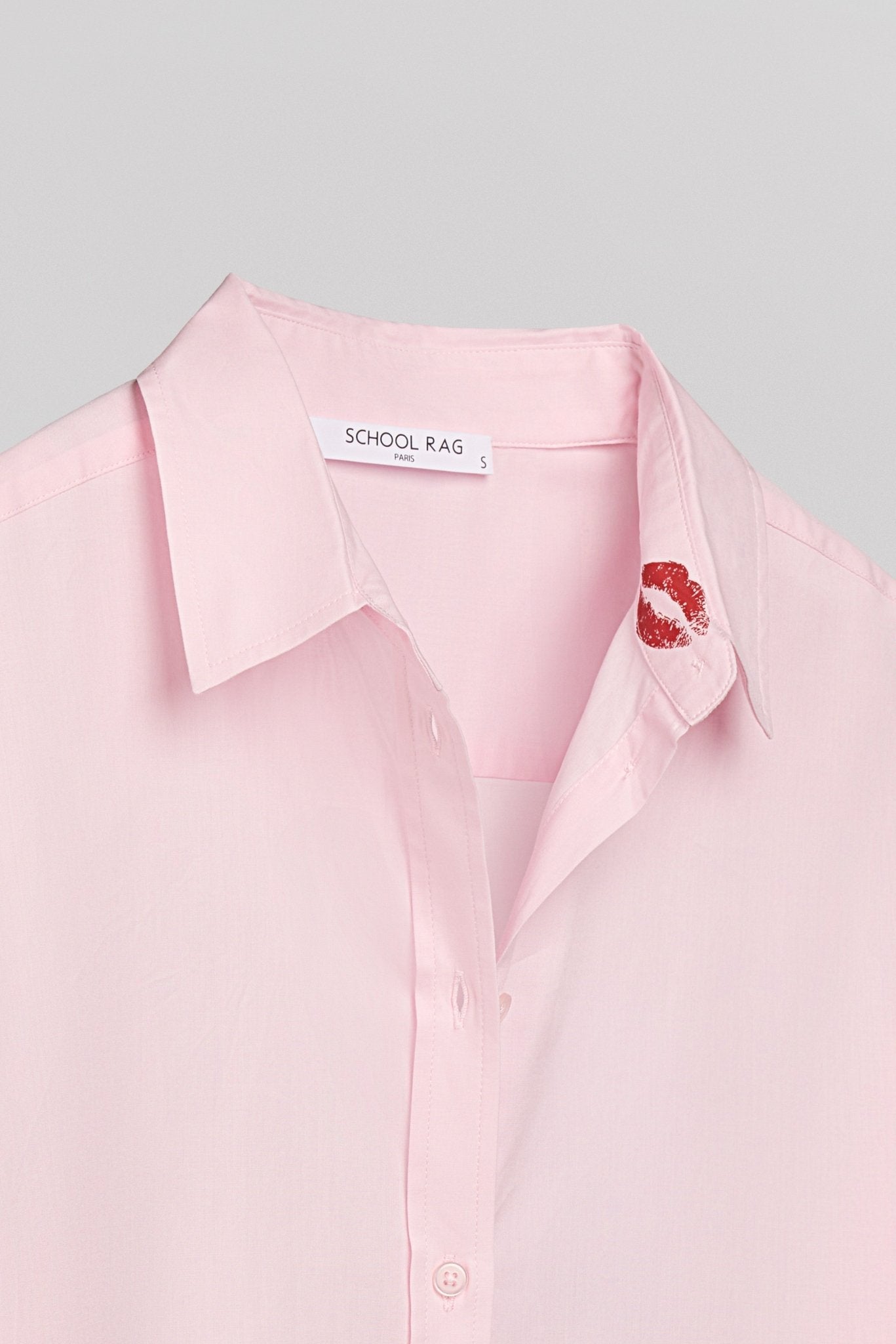 Chemise CHERIE LIPSTICK BABY PINK - School Rag