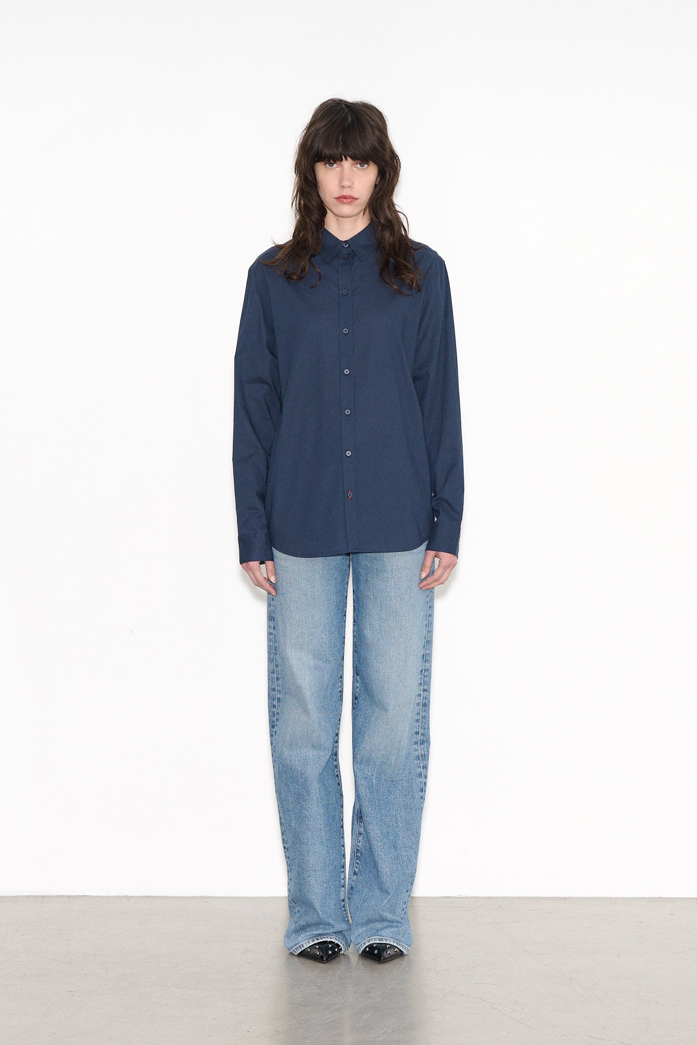 Chemise CHERIE LIPSTICK NAVY - School Rag
