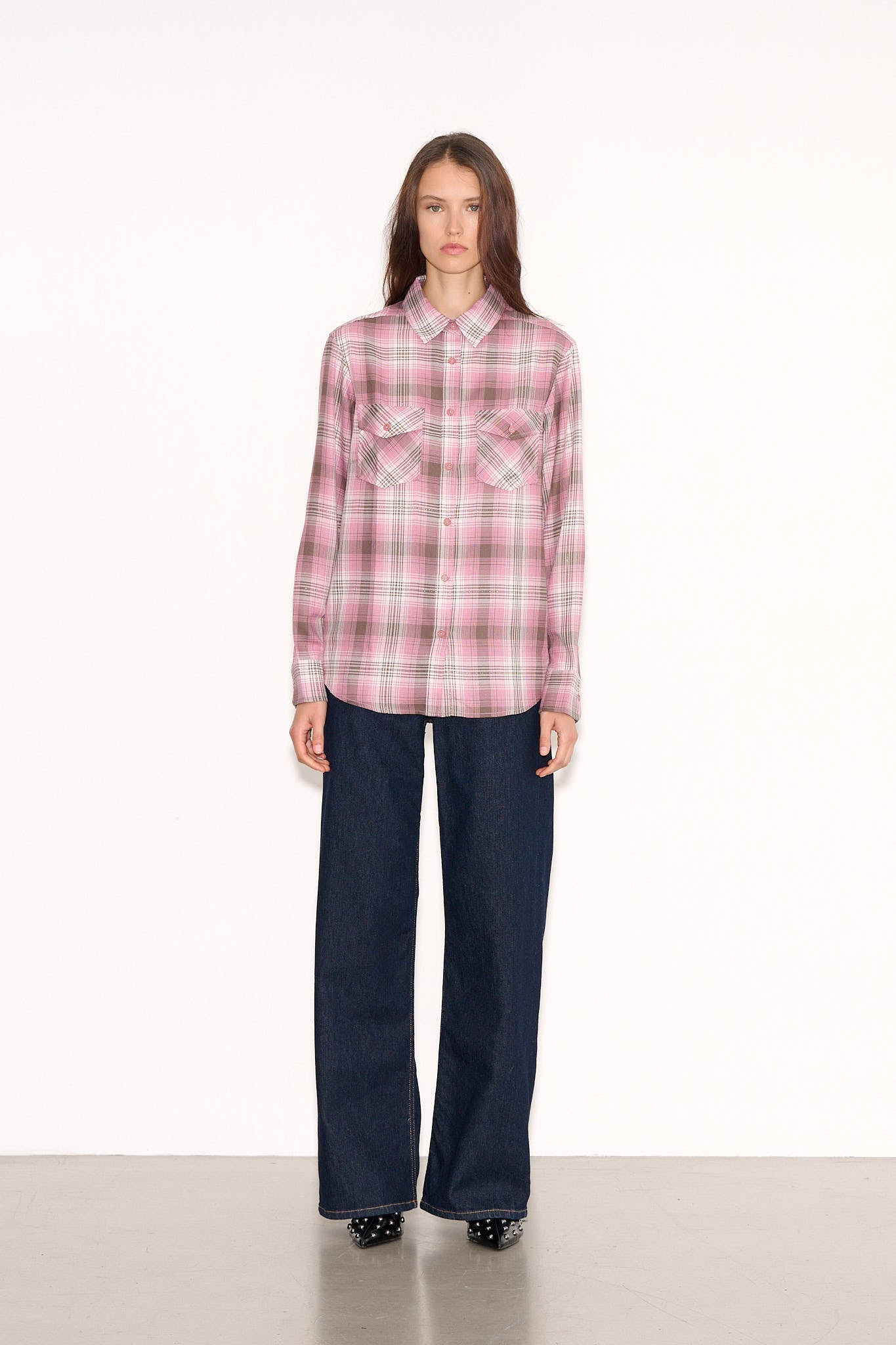 Chemise COUNTRY LUREX C VIEUX ROSE - School Rag