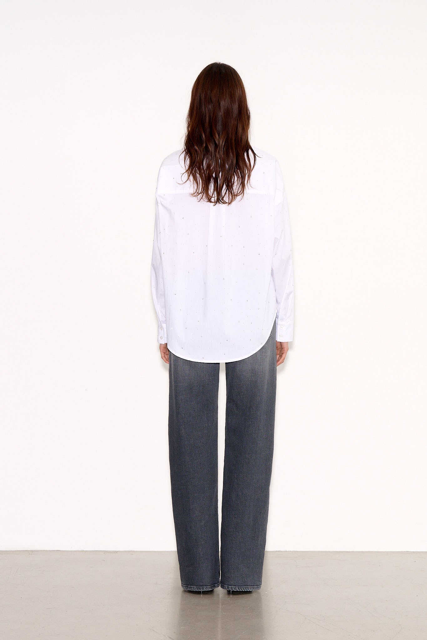 Chemise COURTNEY STRASS BLANC - School Rag