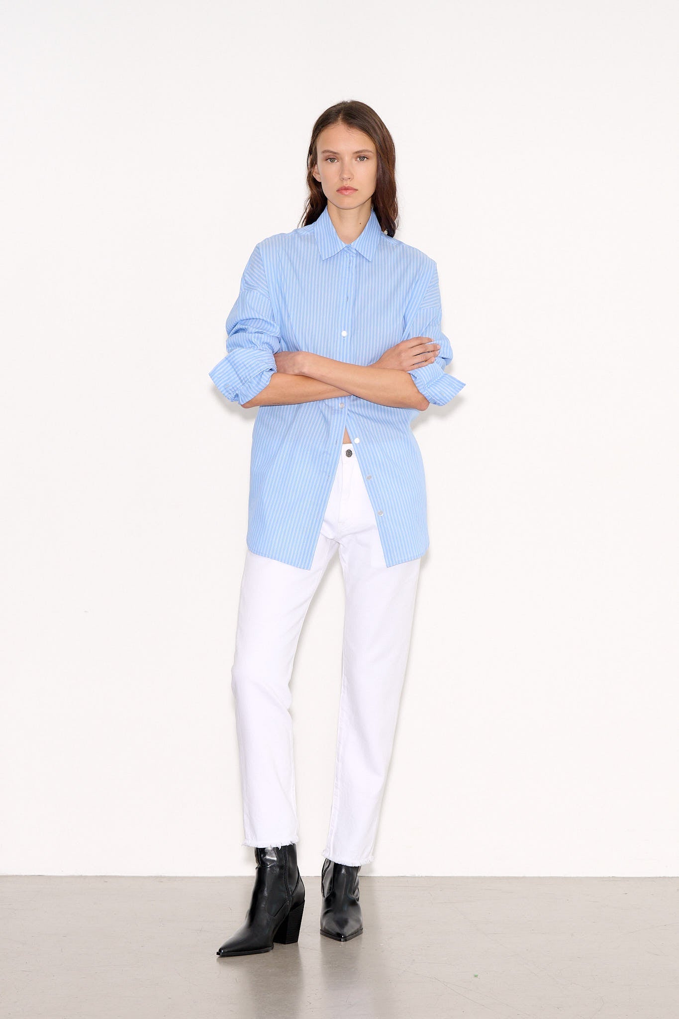 Chemise COURTNEY STRIPY BLUE STRIPES - School Rag