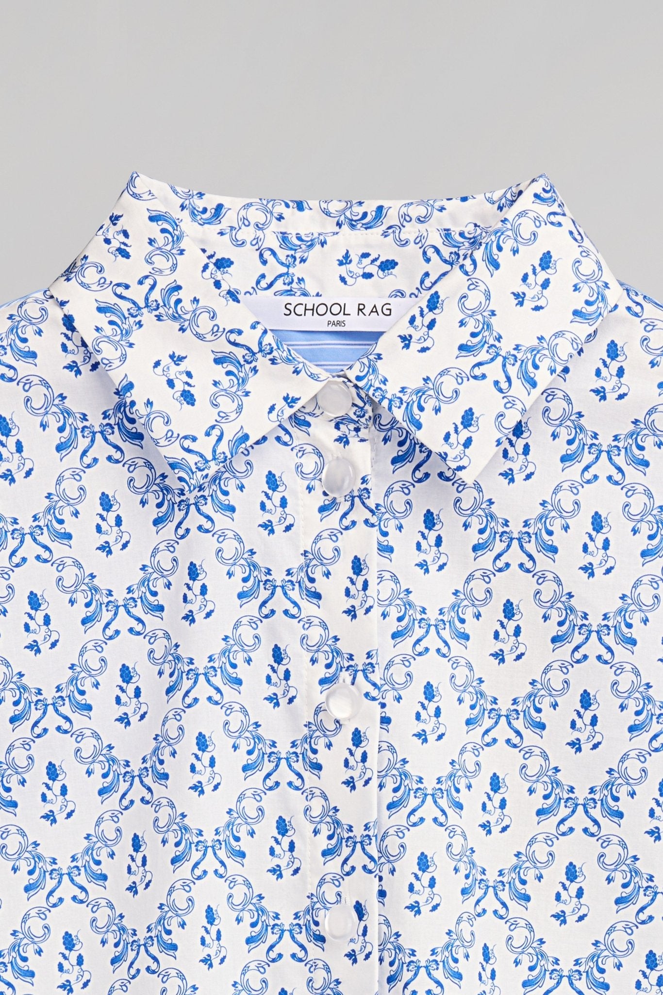 Chemise COURTY FLOWERS BLUE FLOWER - School Rag