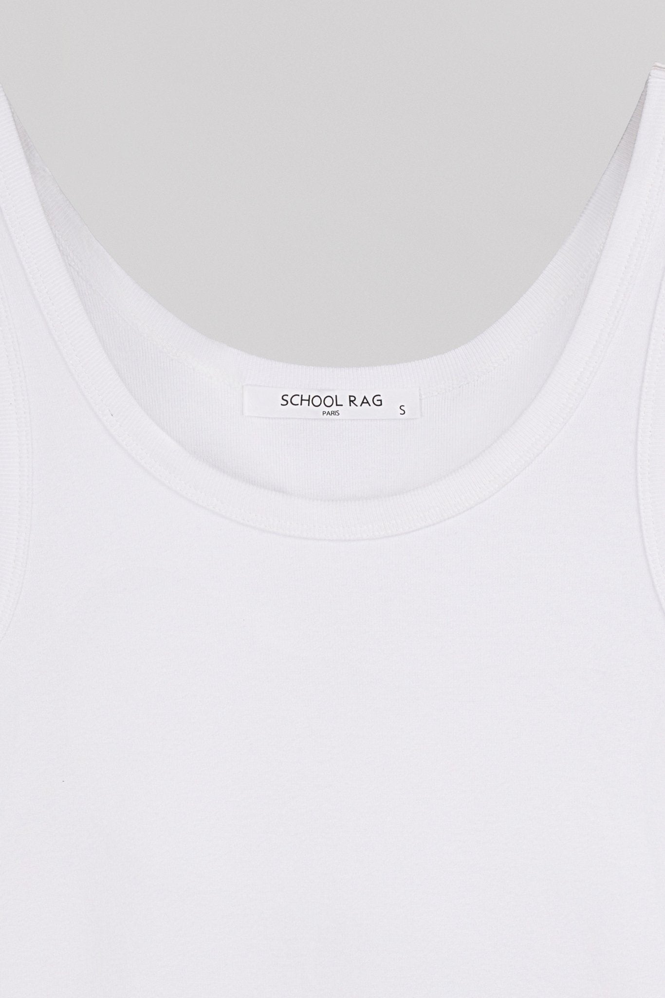 Débardeur D - SPIKE BLANC - School Rag