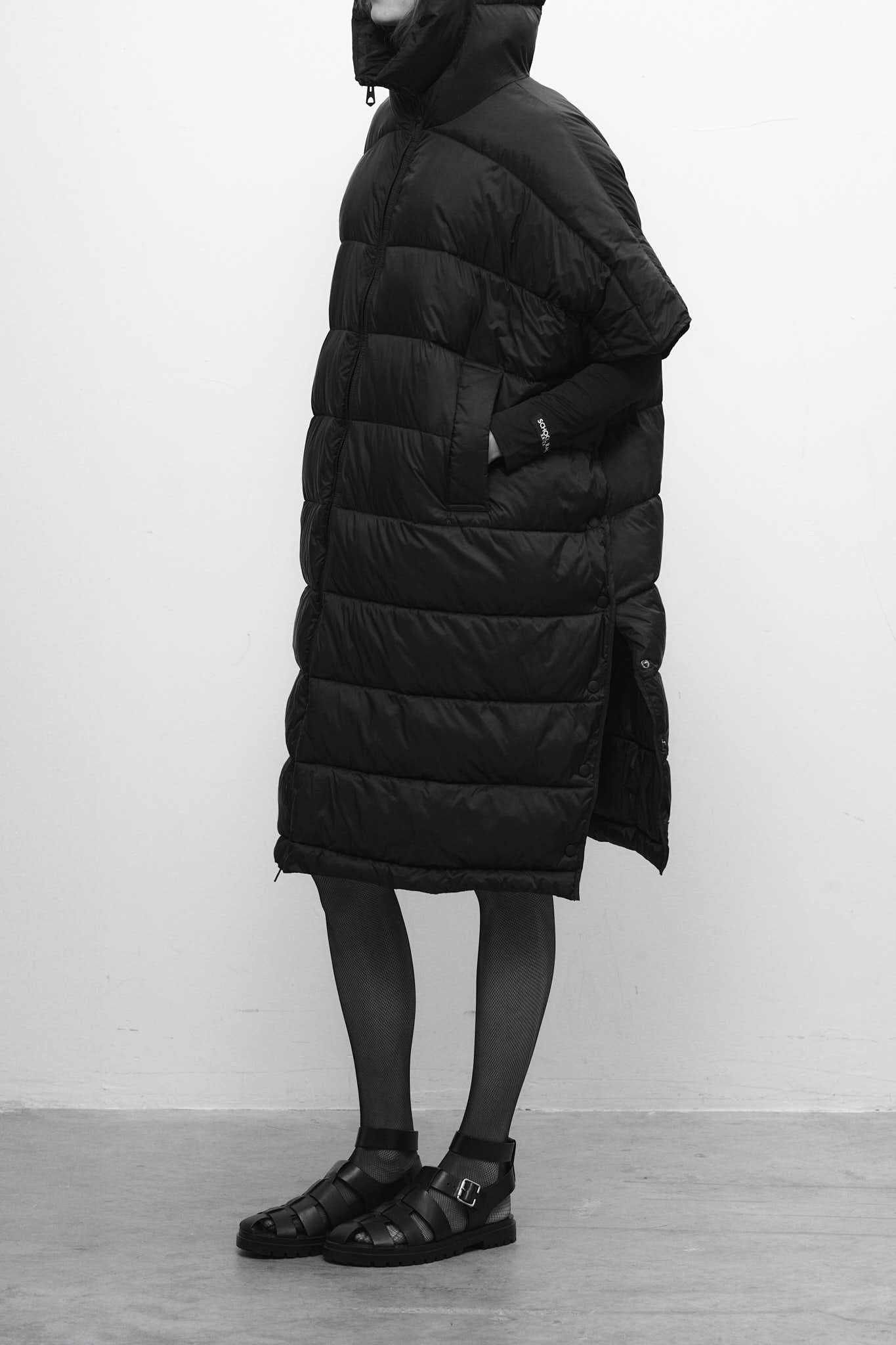 Doudoune cape PK - MORGAN NOIR - School Rag