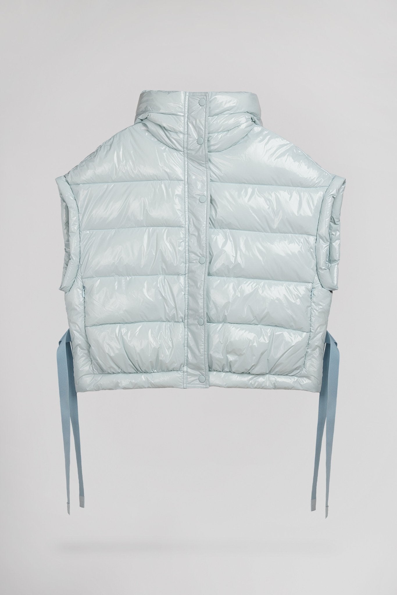 Doudoune sans manches oversize B - WEEKEE ICY ICY BLUE - School Rag