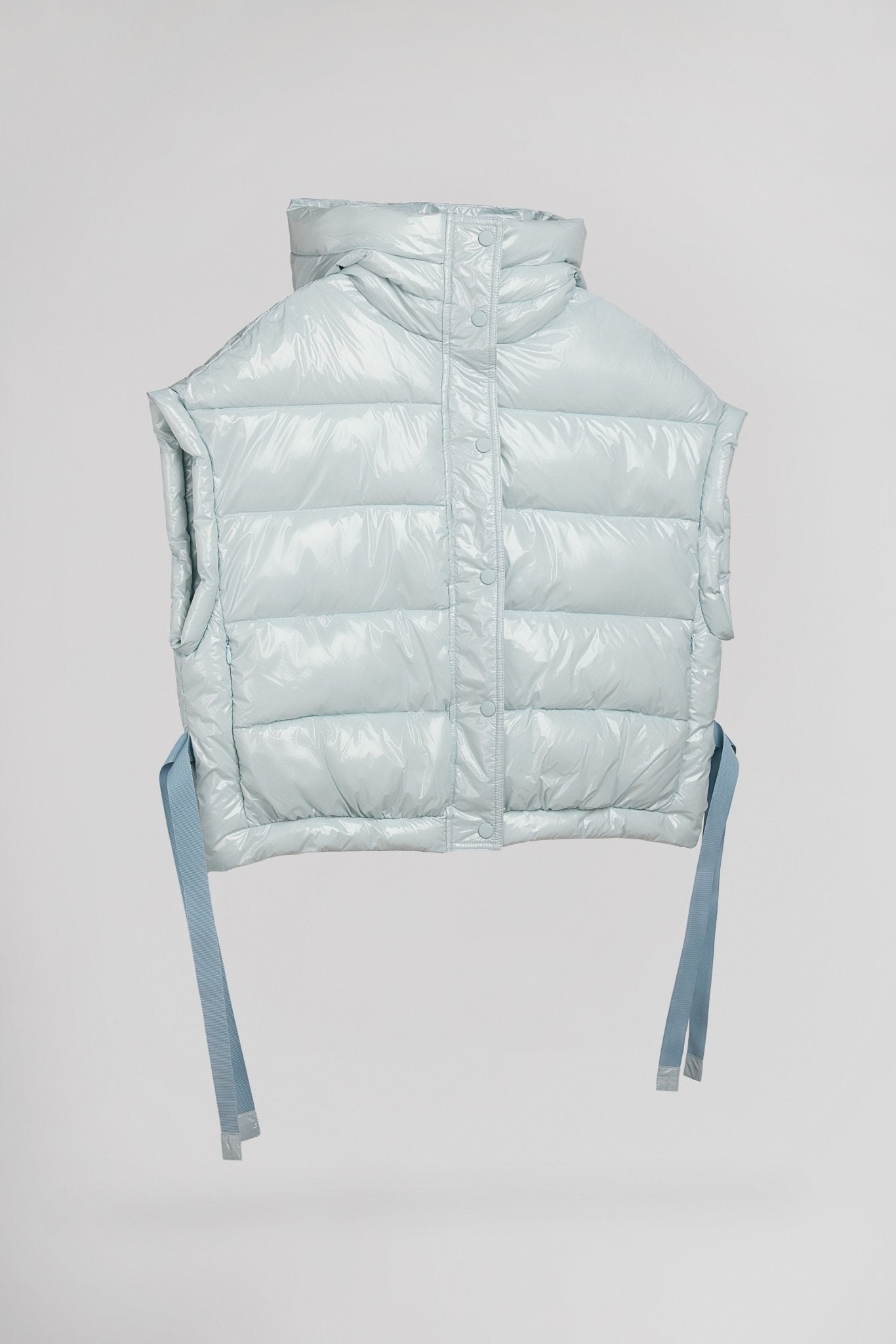 Doudoune sans manches oversize B - WEEKEE ICY ICY BLUE - School Rag