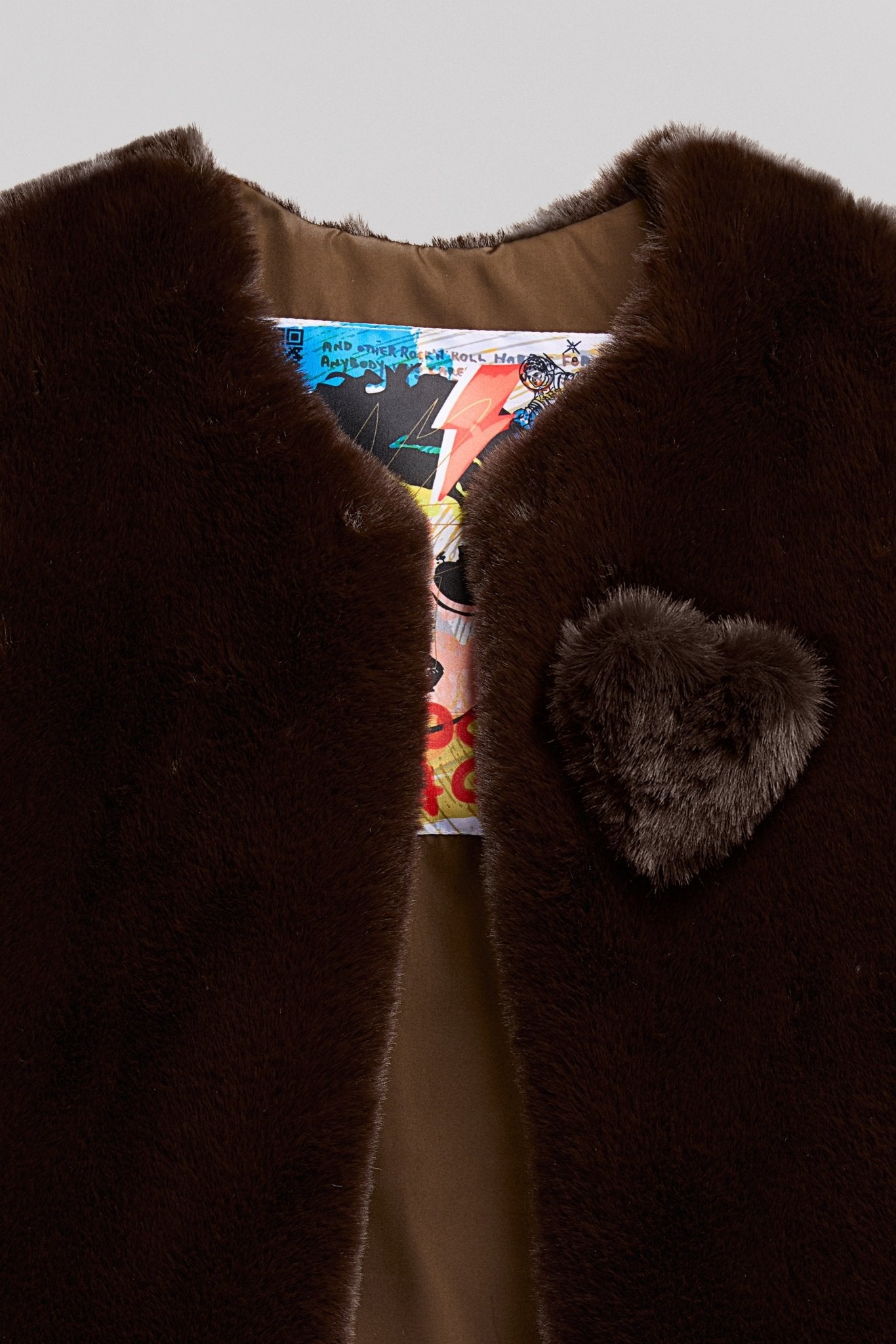 Gilet droit G - TRISTEE FUR CHOCO - School Rag