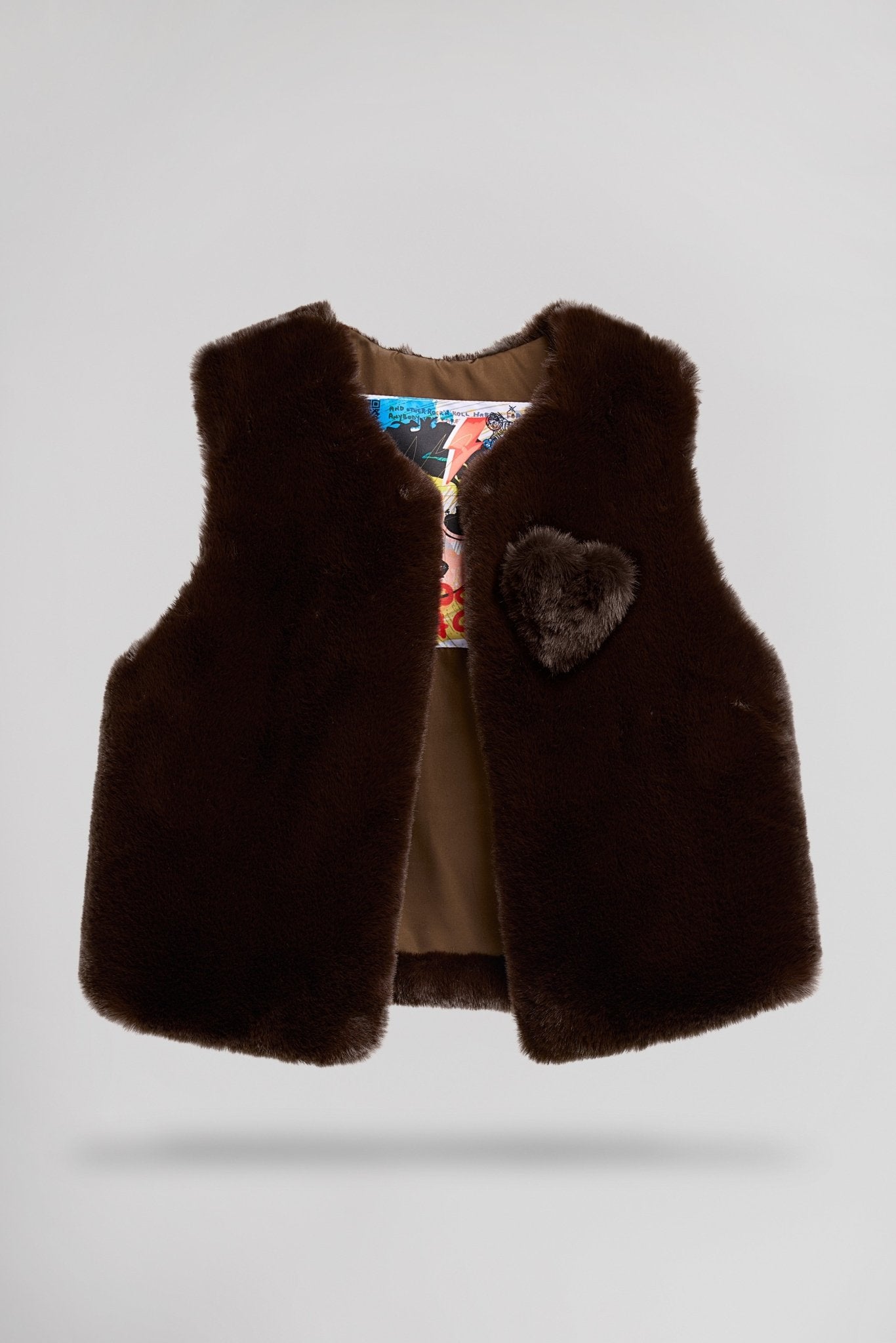 Gilet droit G - TRISTEE FUR CHOCO - School Rag