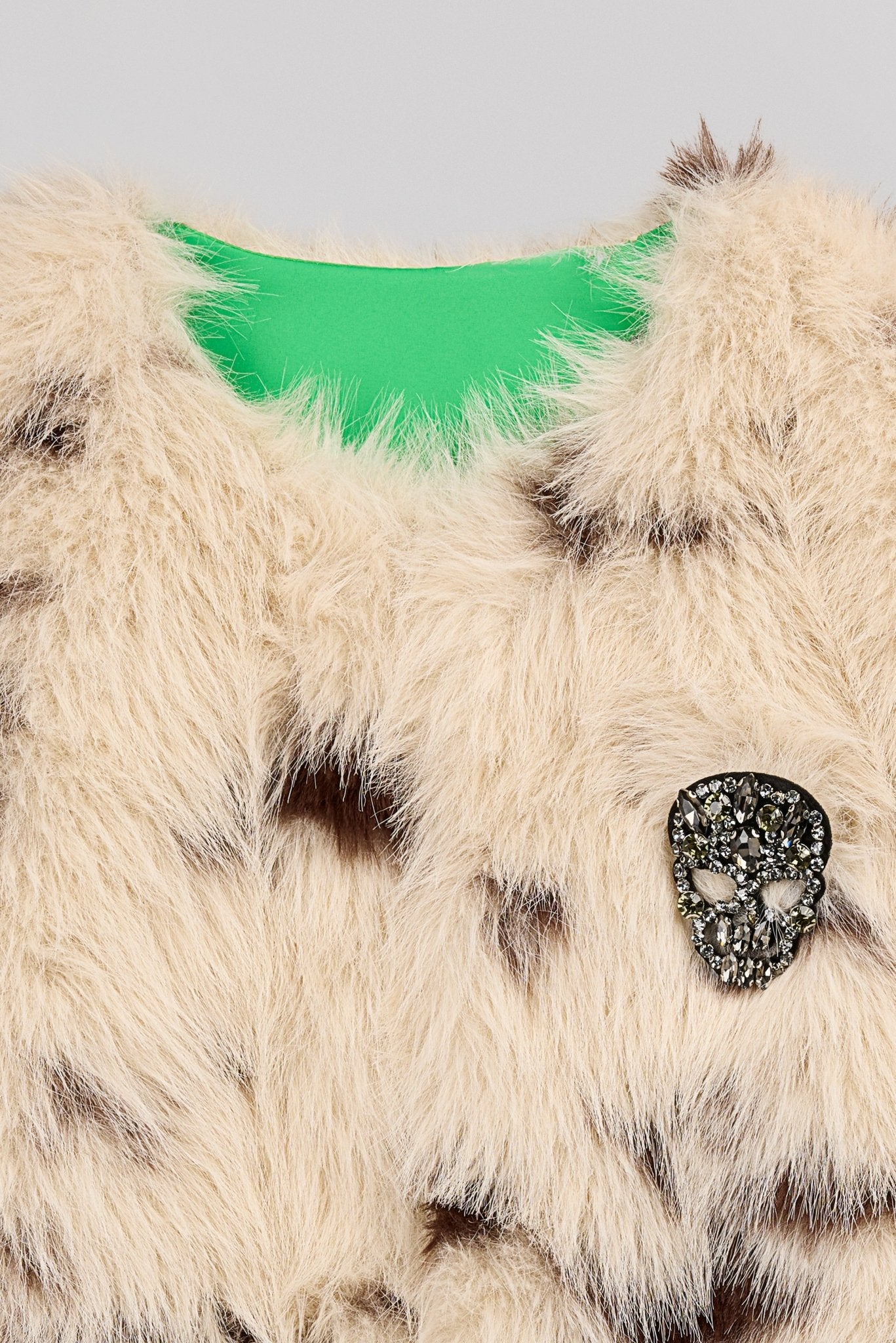 Gilet en fausse fourrure motif vache KAHSHA - School Rag