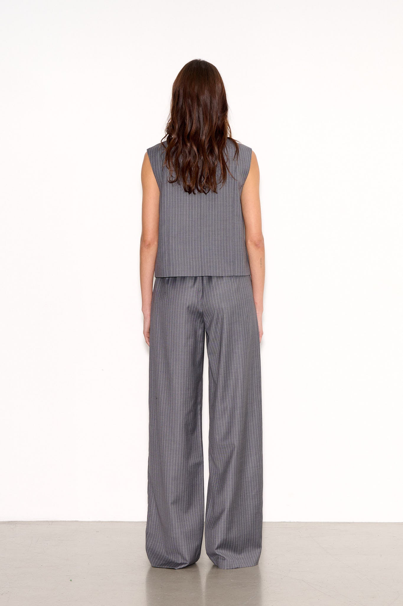 Gilet GUSTO CAPONE GREY STRIPES - School Rag