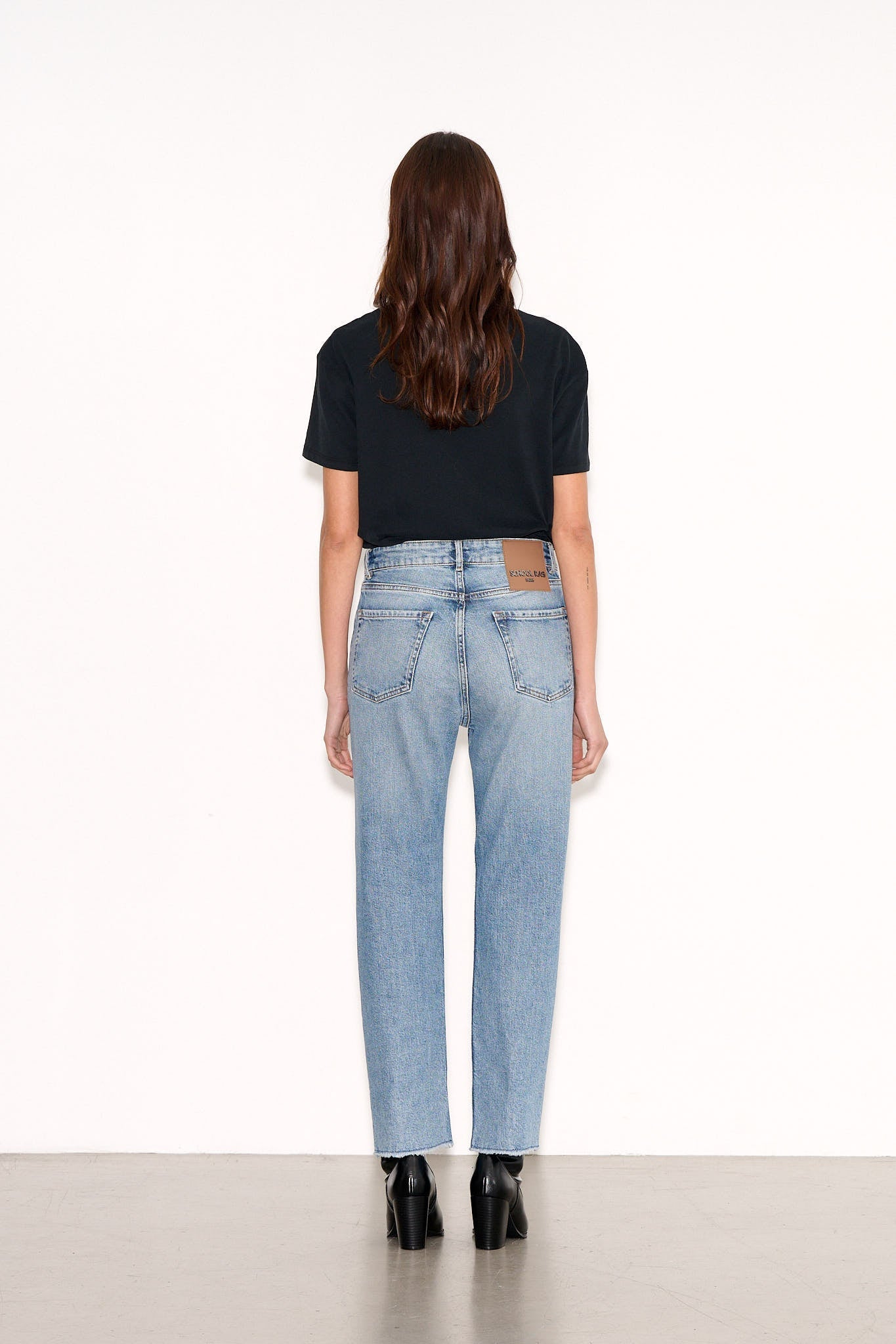 Jean PTL - BEMAN CROP HIGH BLUE VINTAGE/INDIGO - School Rag