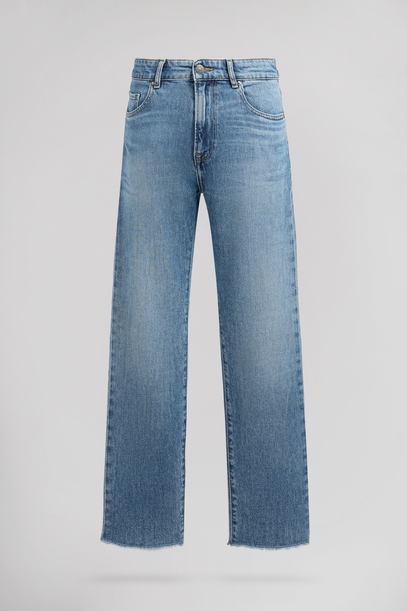 Jean PTL - BEMAN CROP HIGH BLUE VINTAGE/INDIGO - School Rag