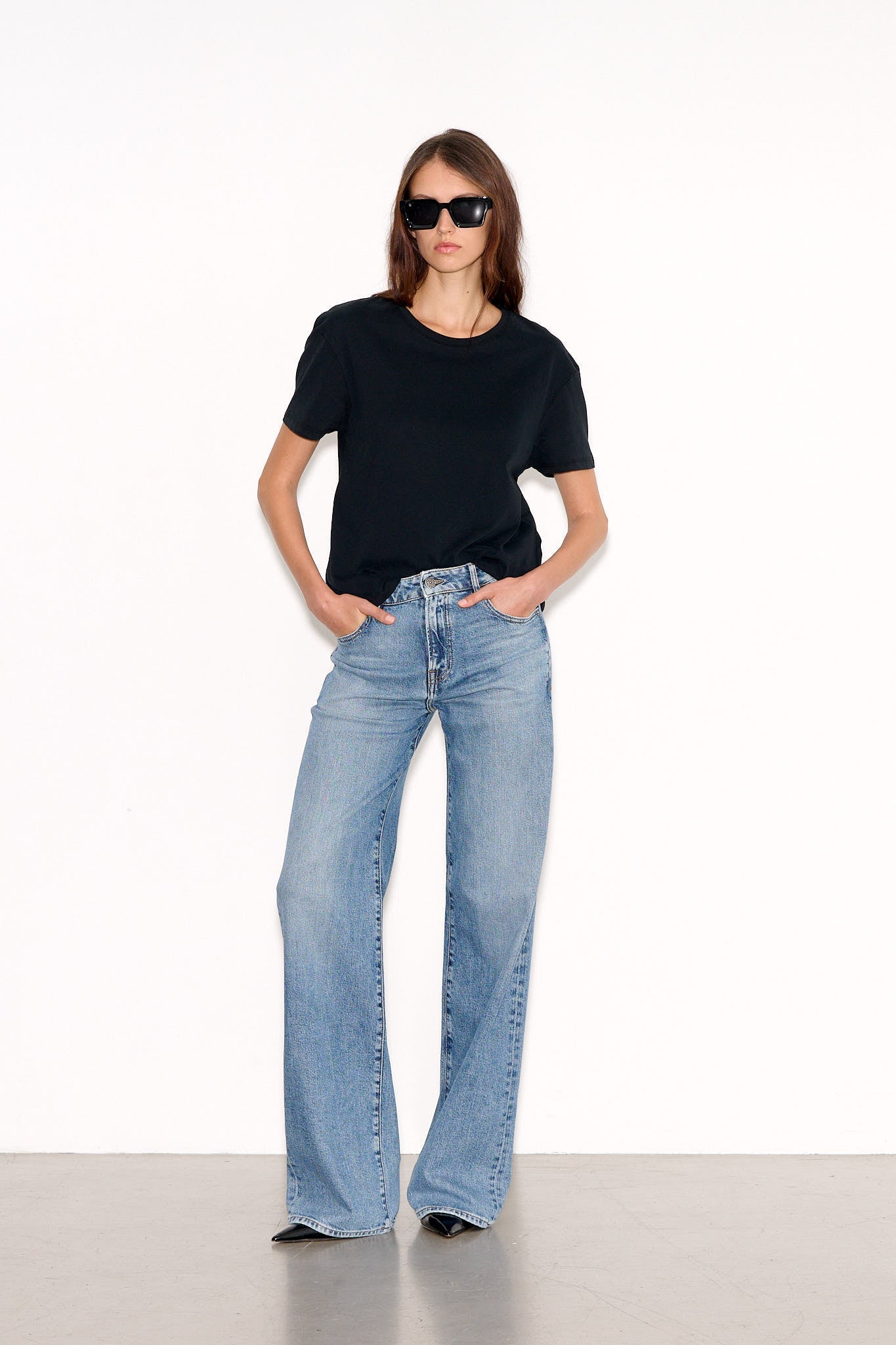 Jean PTL - BESHOW HIGH BLUE VINTAGE/INDIGO - School Rag