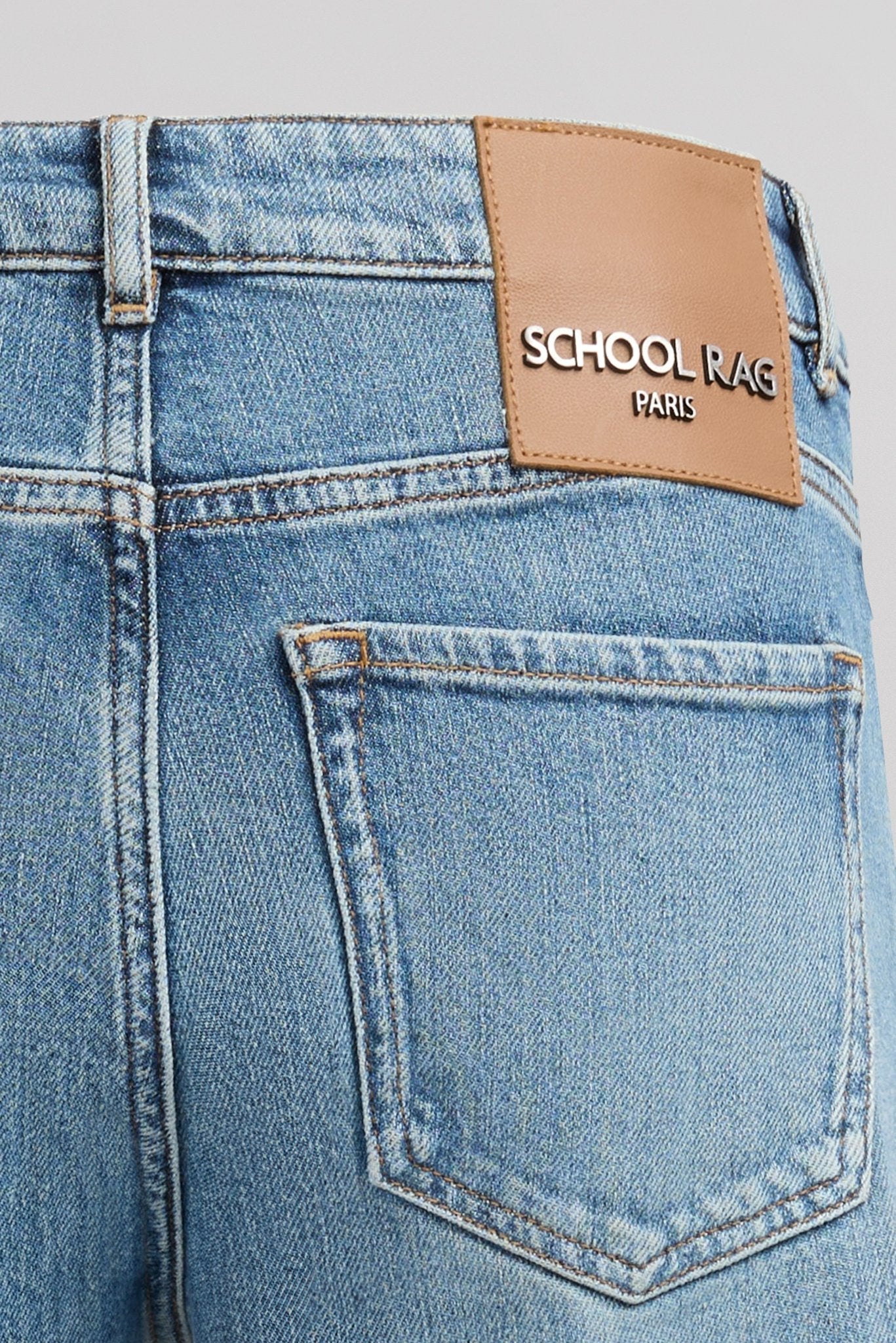Jean PTL - BESHOW HIGH BLUE VINTAGE/INDIGO - School Rag