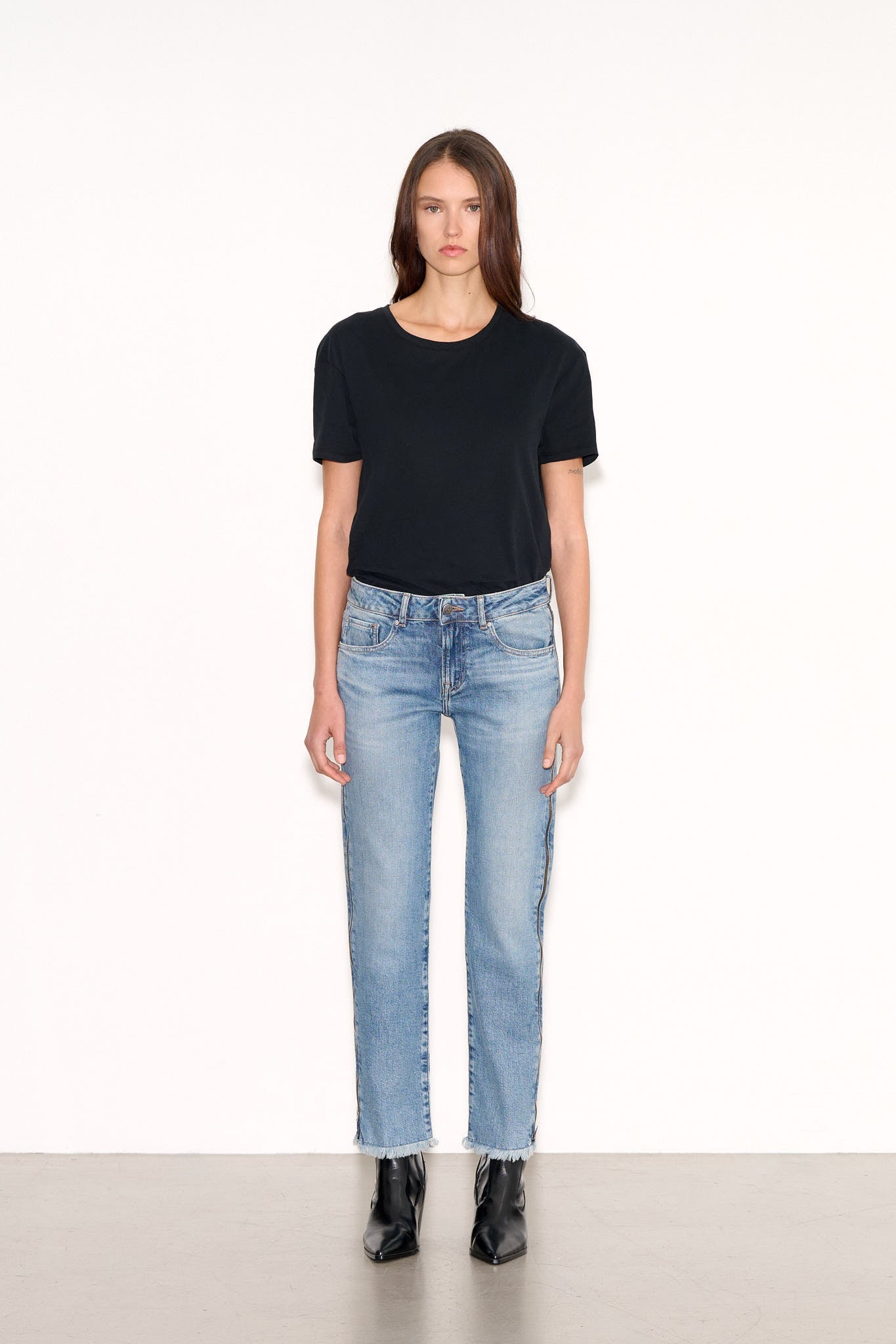Jean regular middle rise PTL - BELY ZIP HI VINTAGE/INDIGO - School Rag