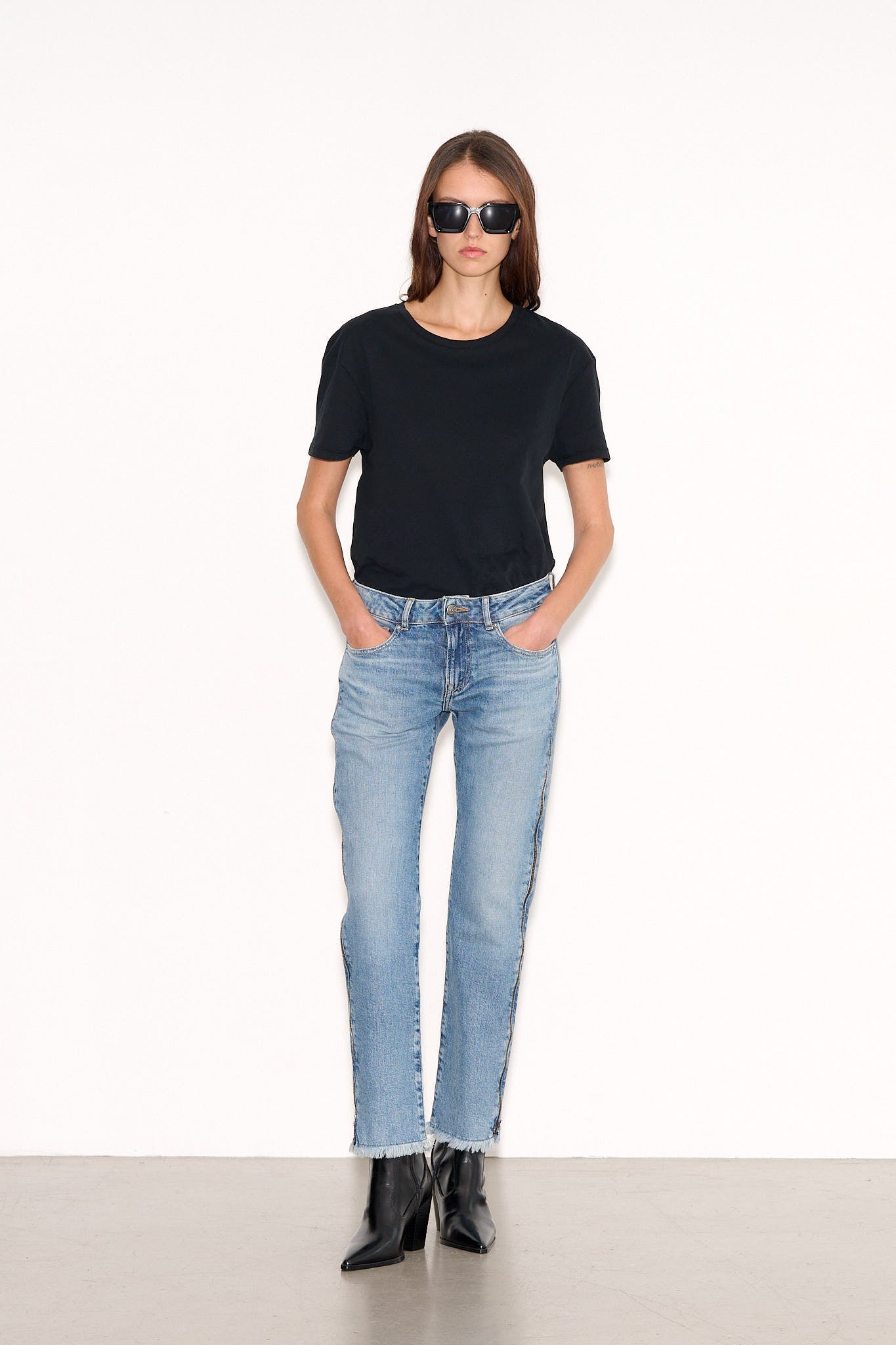 Jean regular middle rise PTL - BELY ZIP HI VINTAGE/INDIGO - School Rag