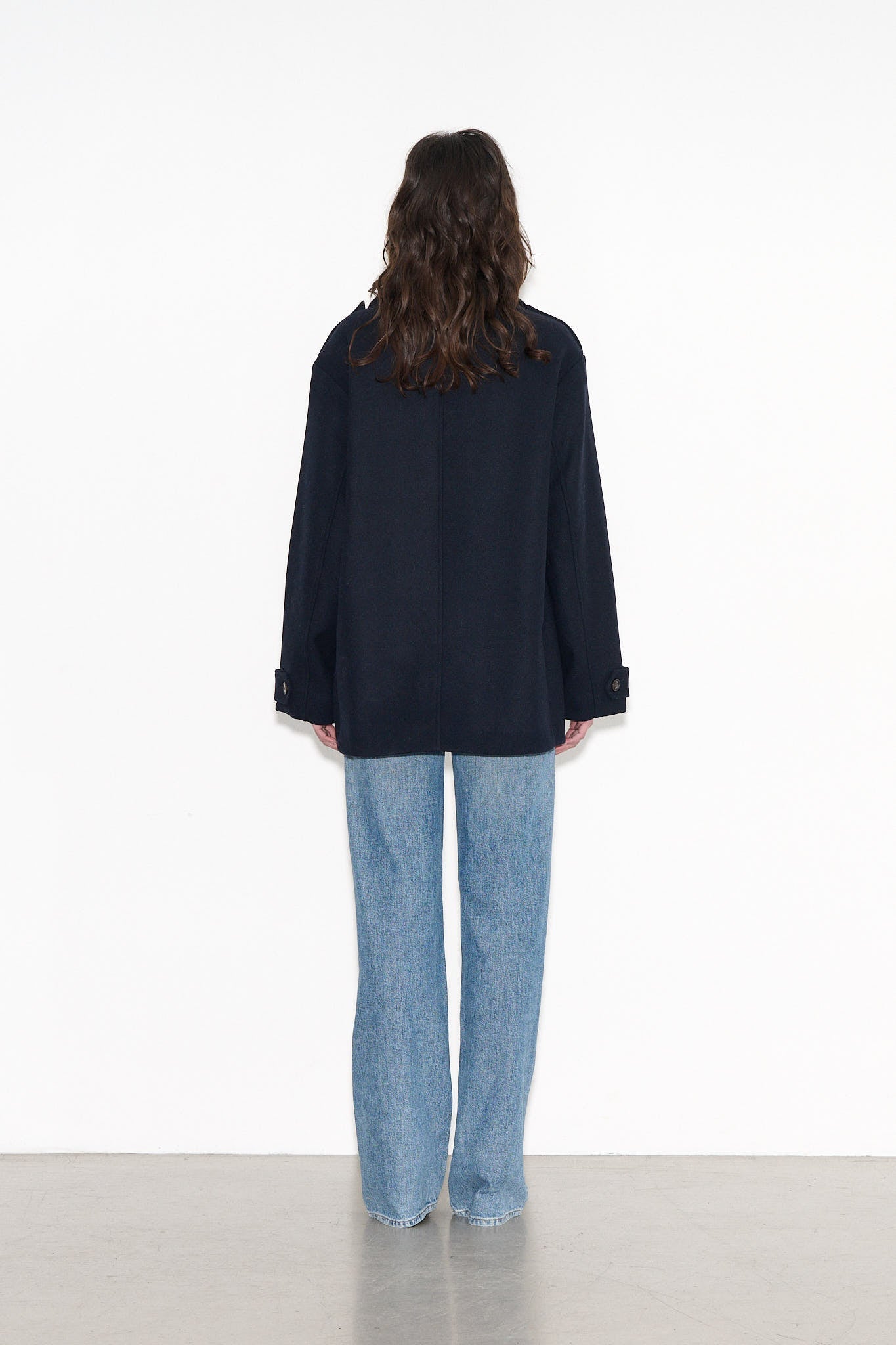 Manteau ample MARIA DARK NAVY - School Rag