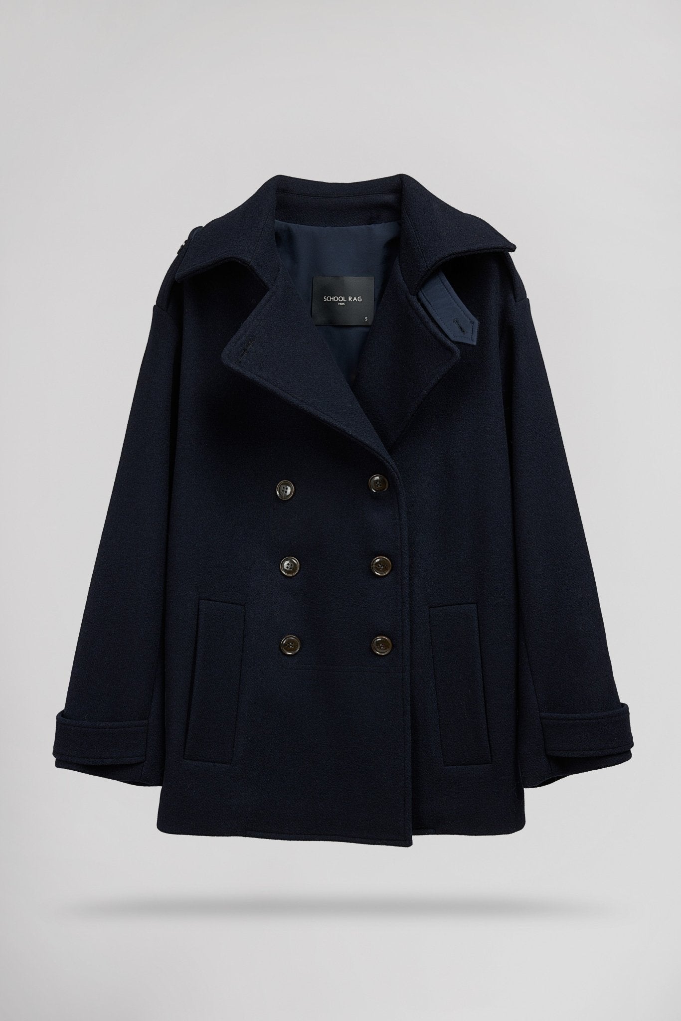 Manteau ample MARIA DARK NAVY - School Rag