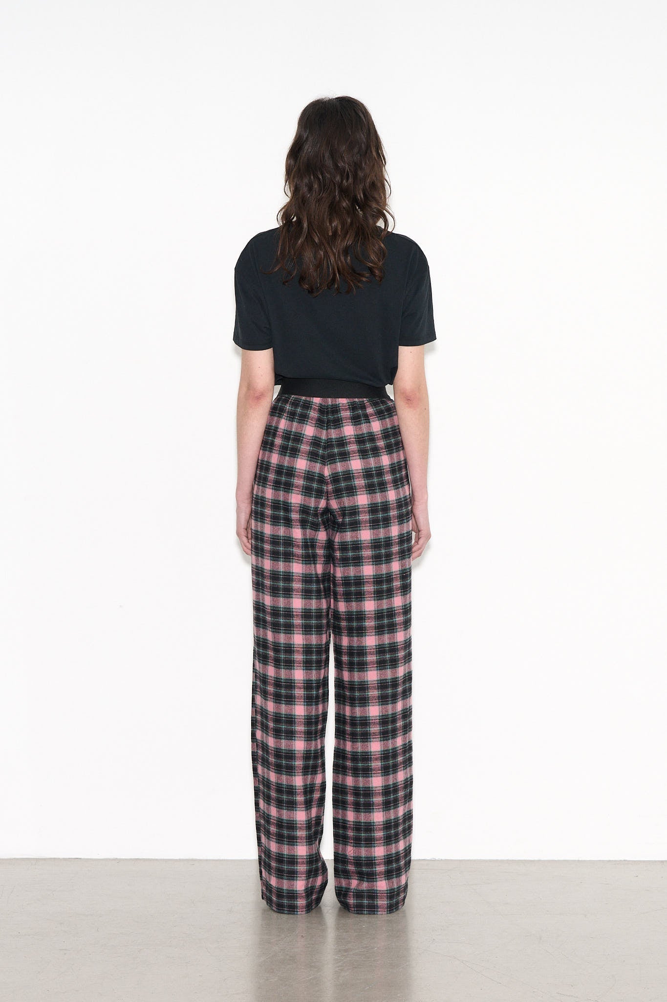 Pantalon PTL - PEPER SOFT PINK CHECK - School Rag