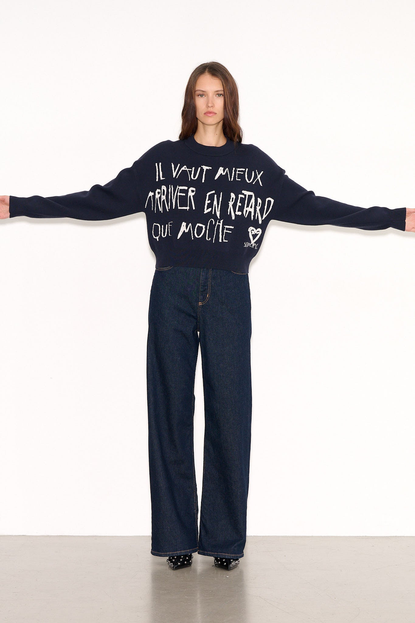 Pull ample court P - MESSENGER DARK NAVY - School Rag