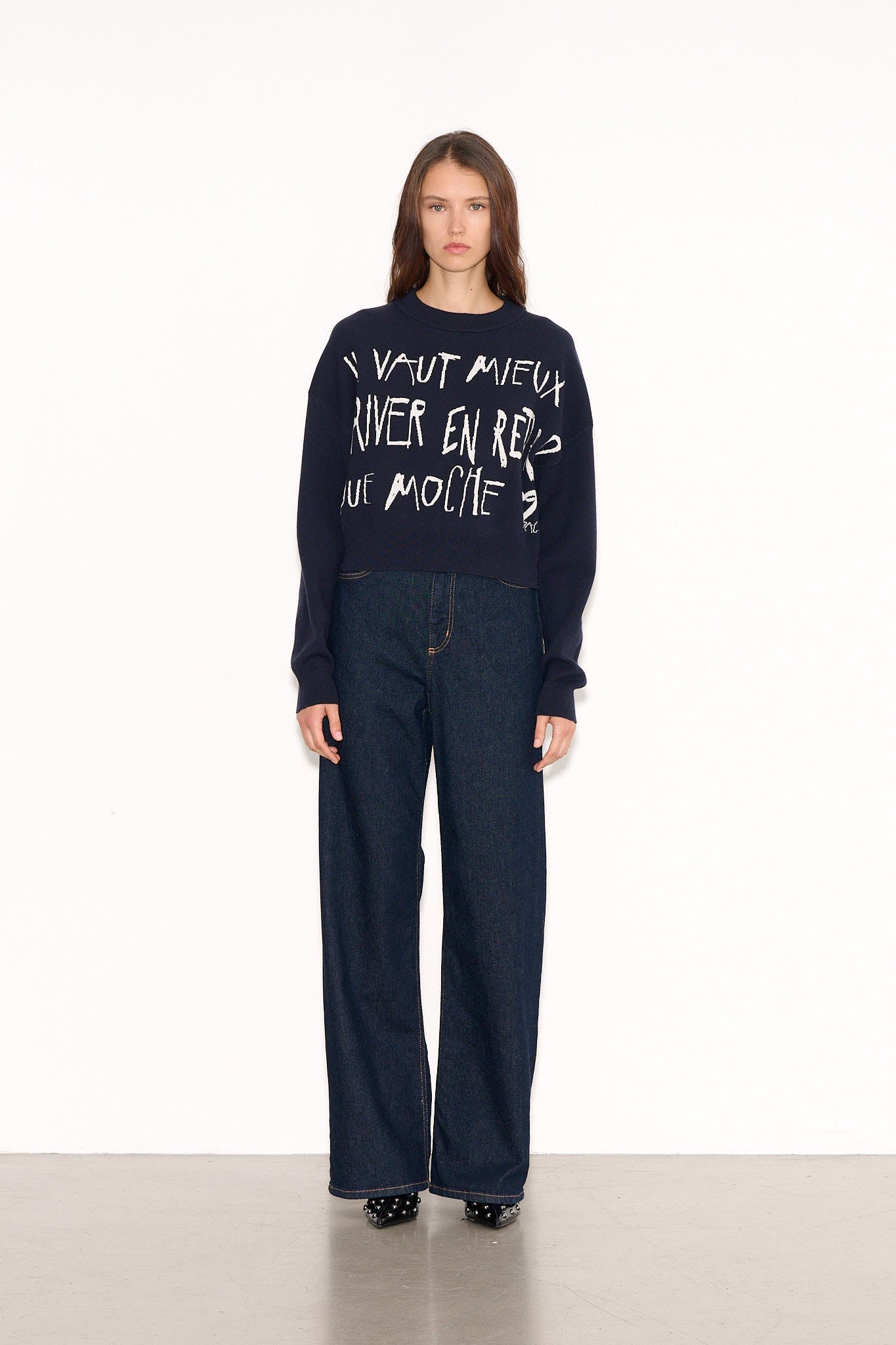 Pull ample court P - MESSENGER DARK NAVY - School Rag