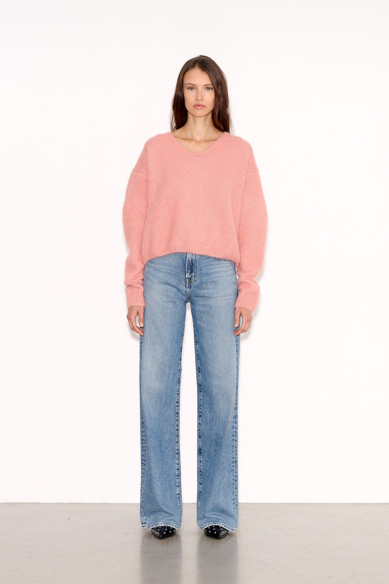 Pull ample PALLAVIA VIEUX ROSE - School Rag