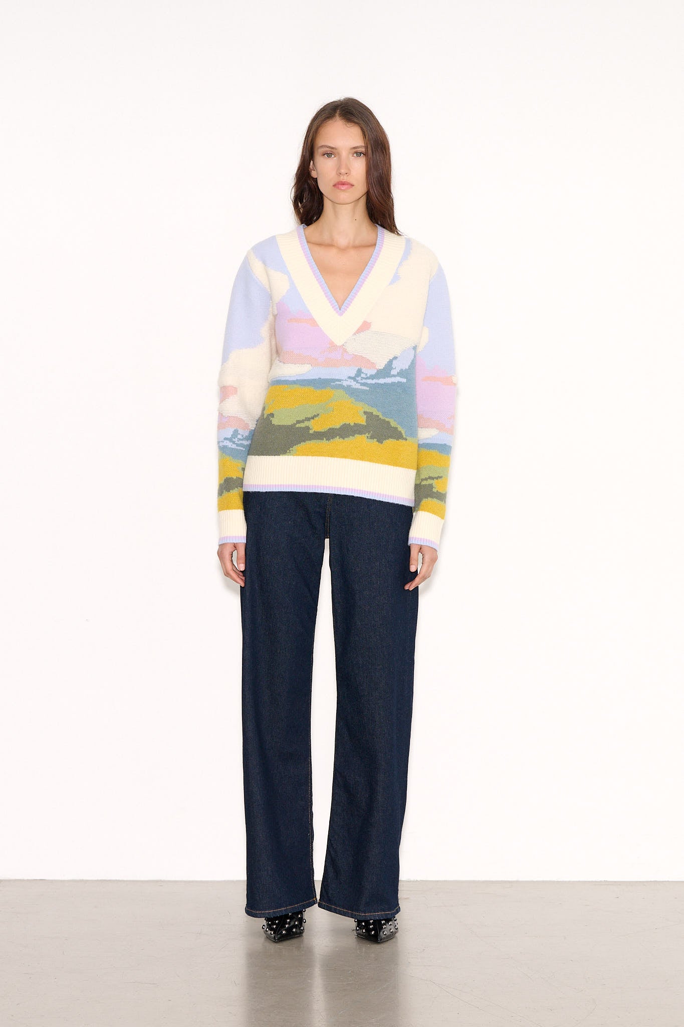 Pull ample PATZEE JACQUARD PAYSAGE - School Rag