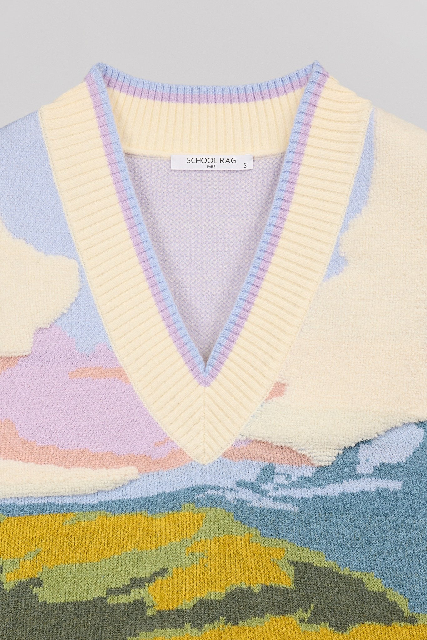 Pull confort PAT JACQUARD PAYSAGE - School Rag