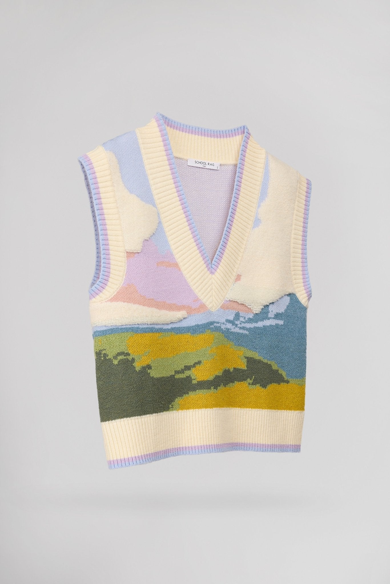 Pull confort PAT JACQUARD PAYSAGE - School Rag