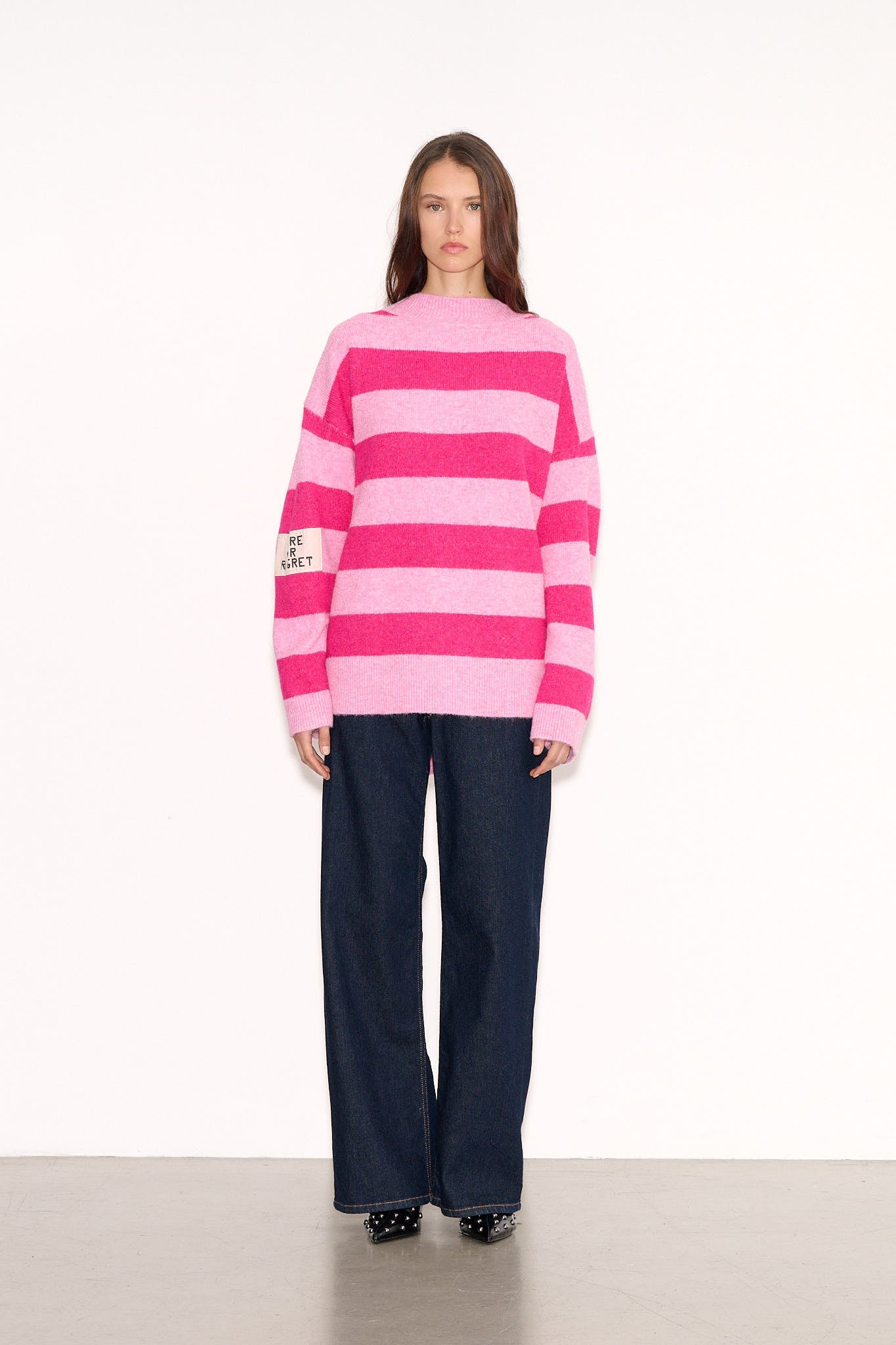 Pull oversize P - DARE PINK & FUSHIA STRIPES - School Rag