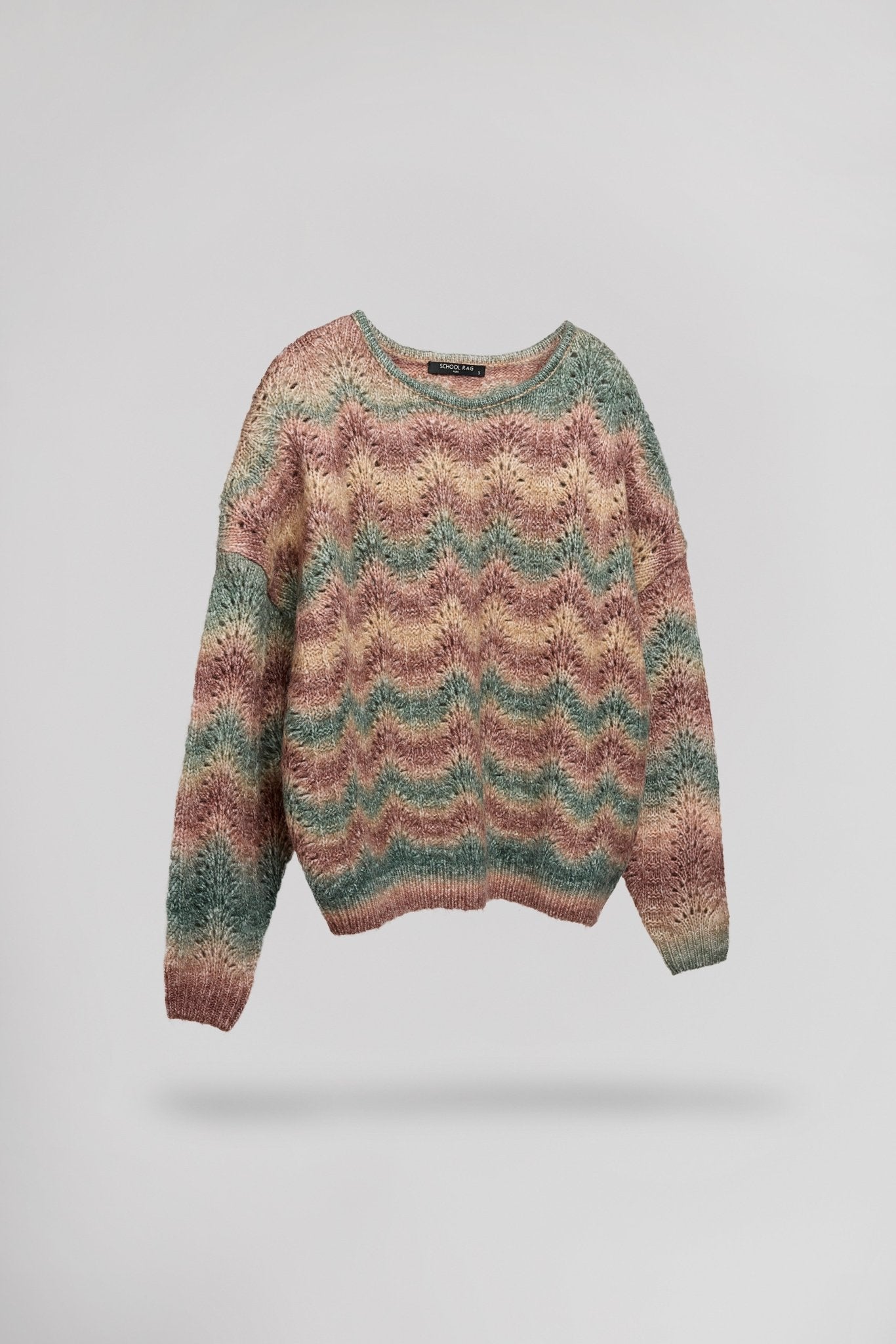 Pull oversize PALERME SHADE VIEUX ROSE - School Rag