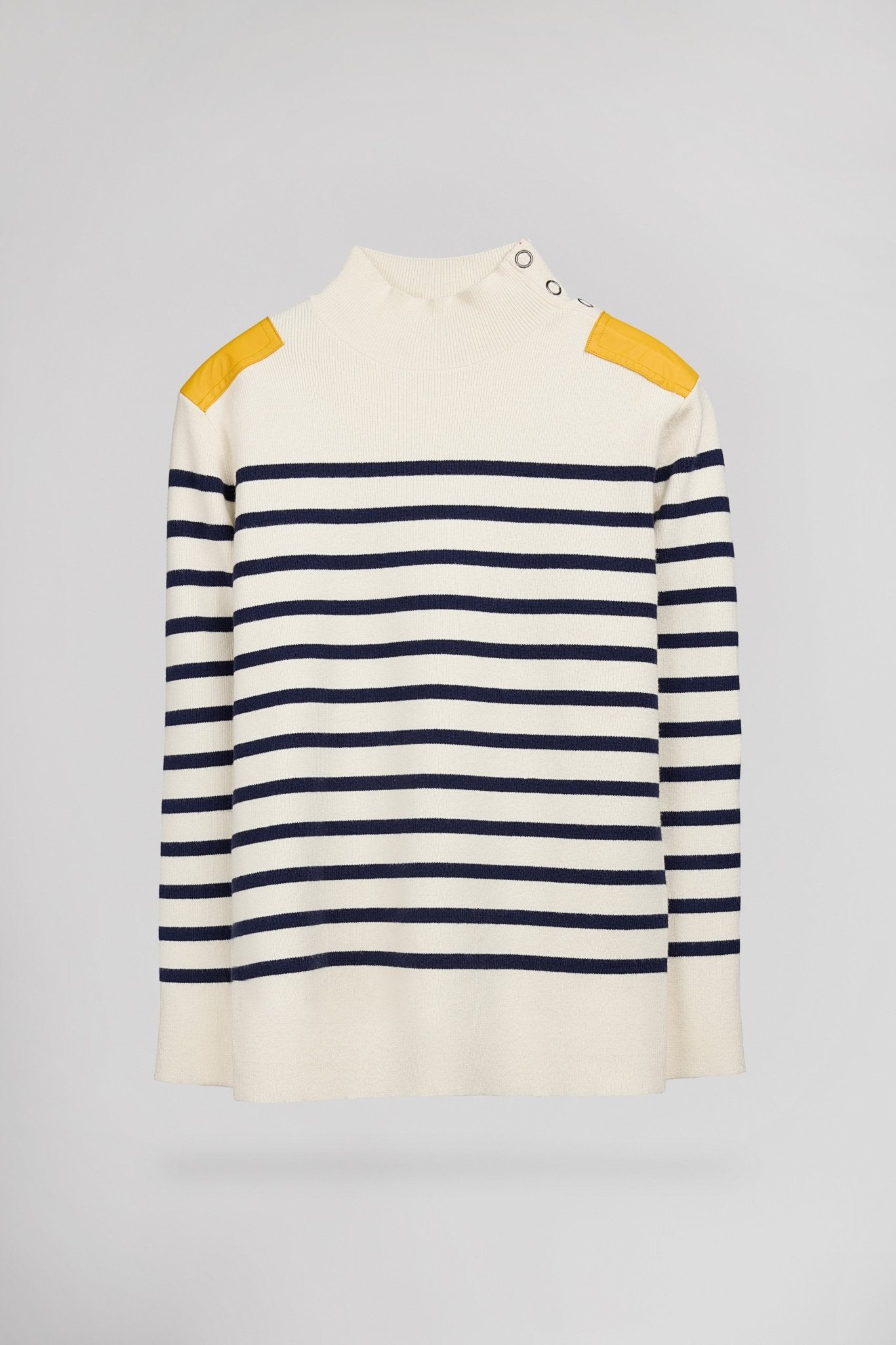 Pull P - NAUTILUS ECRU & MARINE STRIPES - School Rag