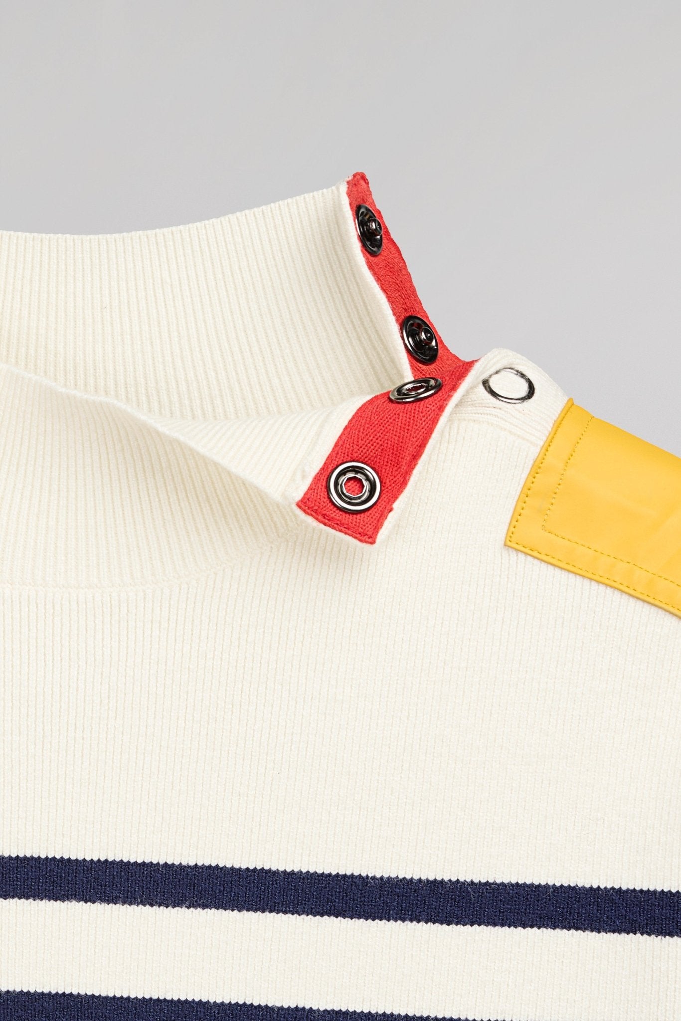 Pull P - NAUTILUS ECRU & MARINE STRIPES - School Rag
