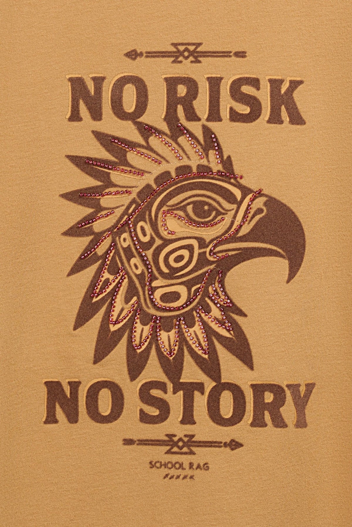 T-shirt casual RISK - School Rag