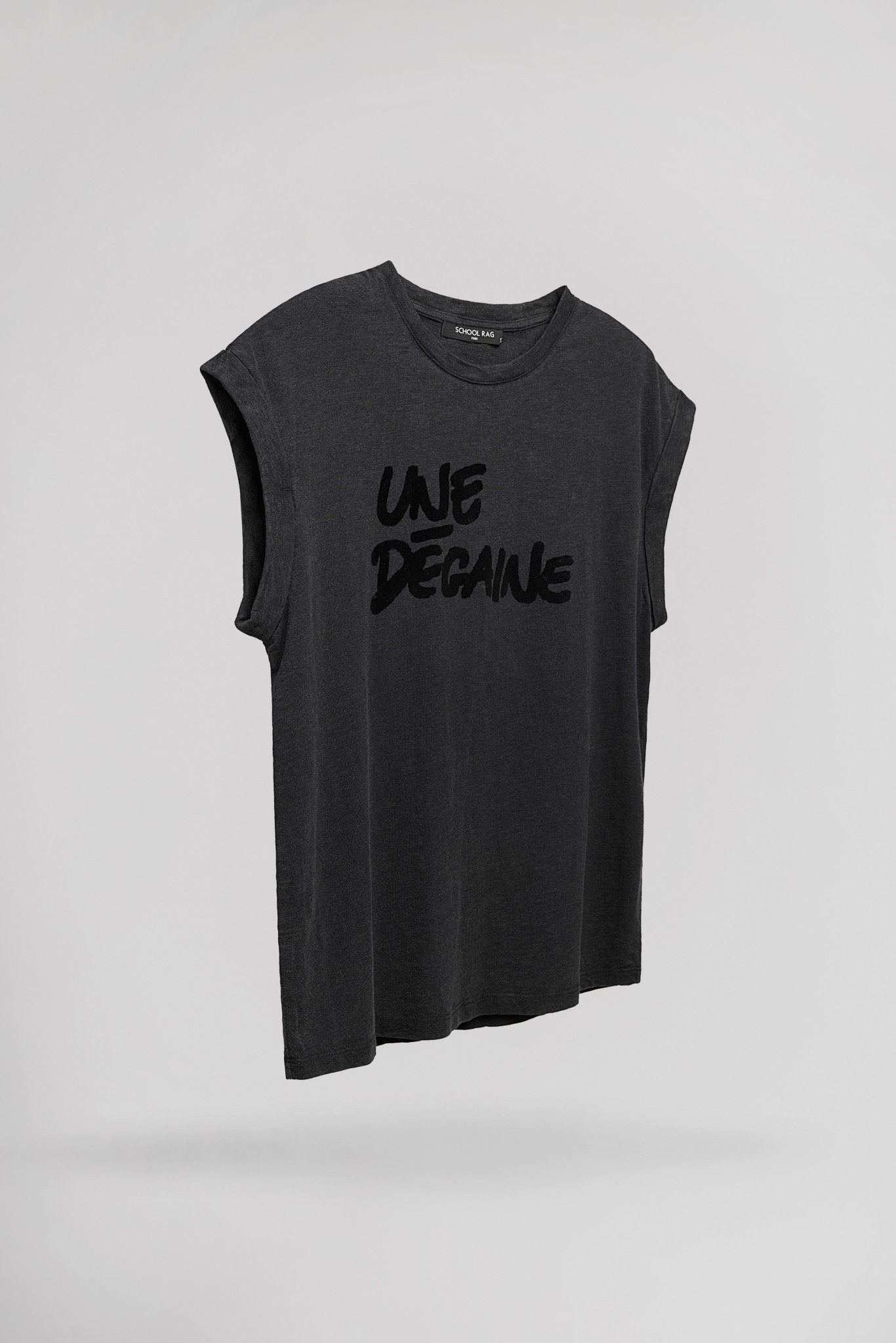T-shirt casual T - DEGAINE DARK GREY - School Rag