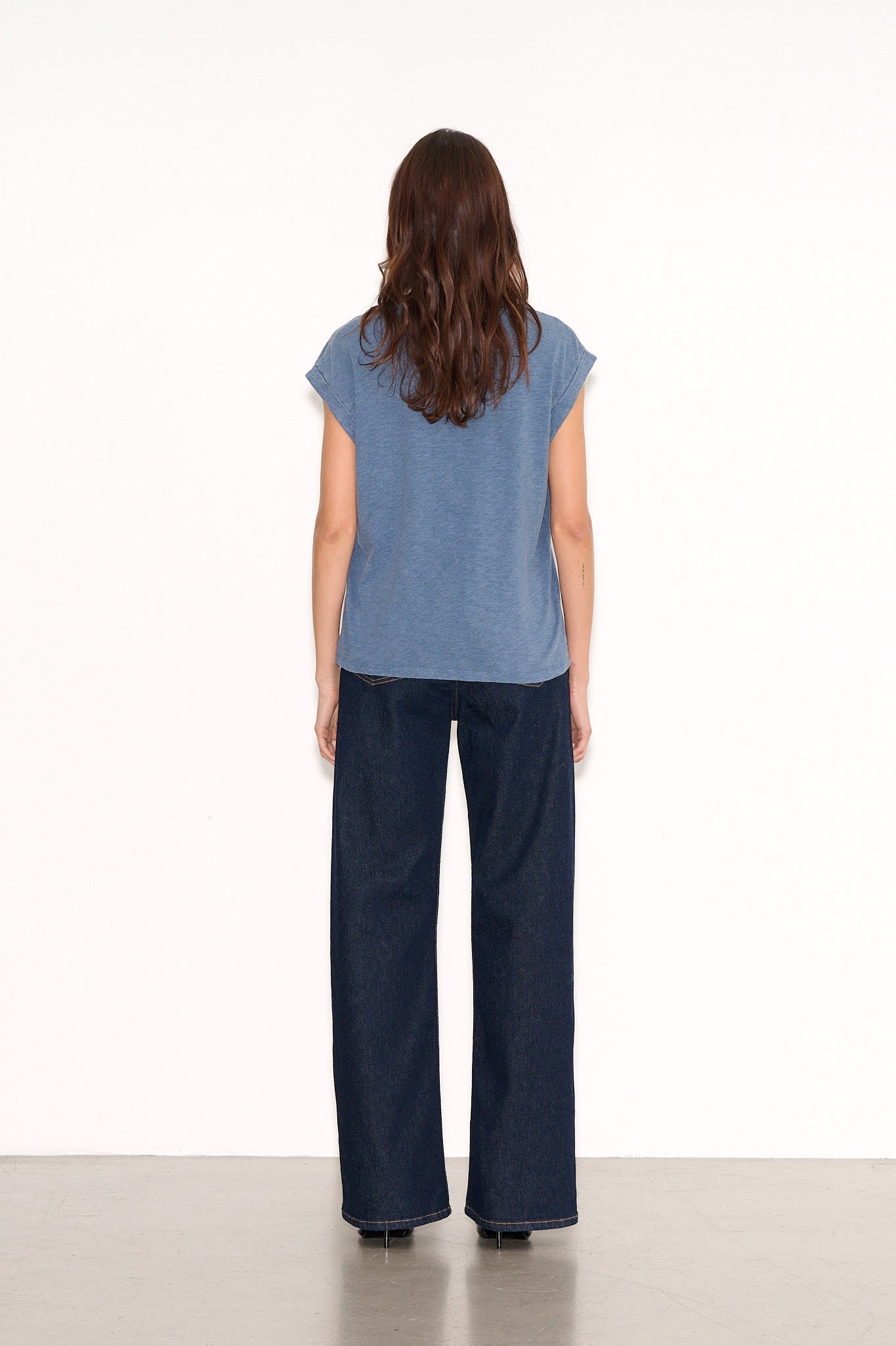 T-shirt casual T - DEGAINE WORKING BLUE - School Rag