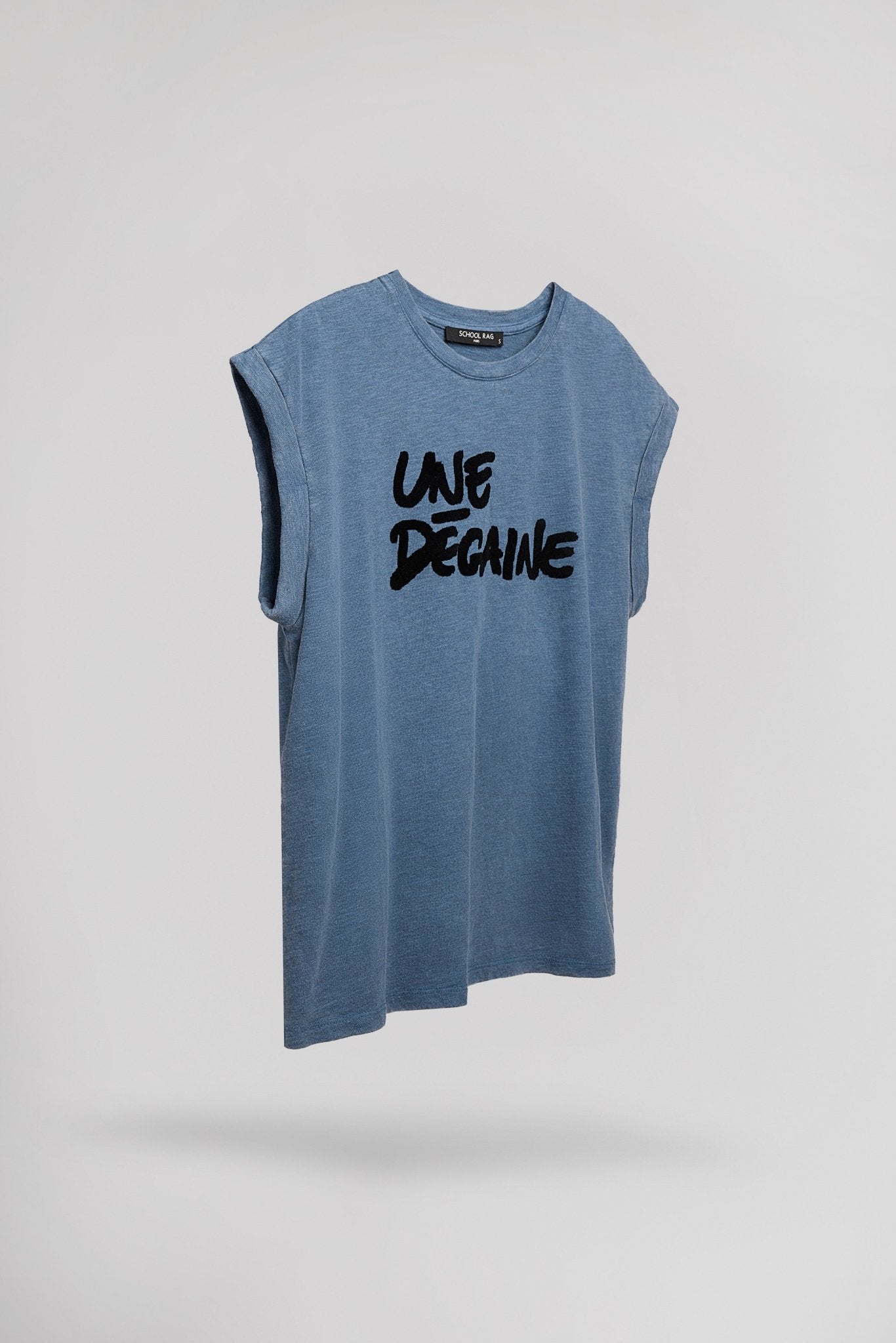 T-shirt casual T - DEGAINE WORKING BLUE - School Rag
