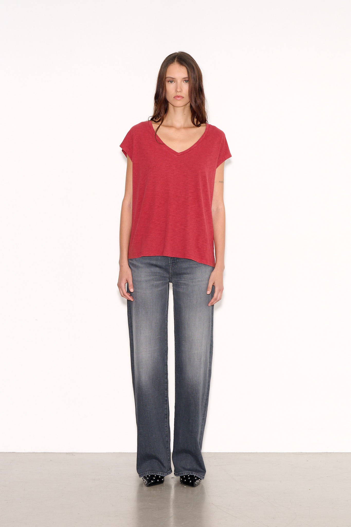 T-shirt casual T - SUMMER BORDEAUX - School Rag