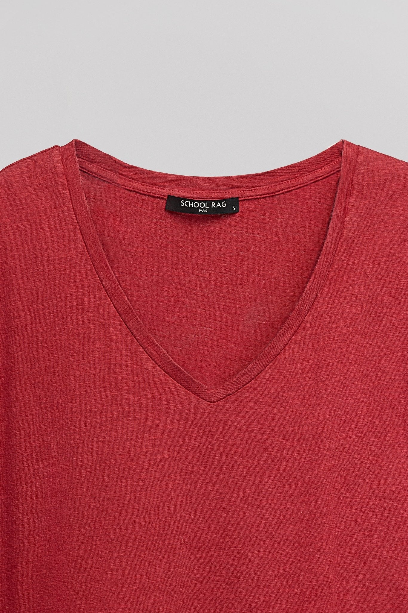 T-shirt casual T - SUMMER BORDEAUX - School Rag