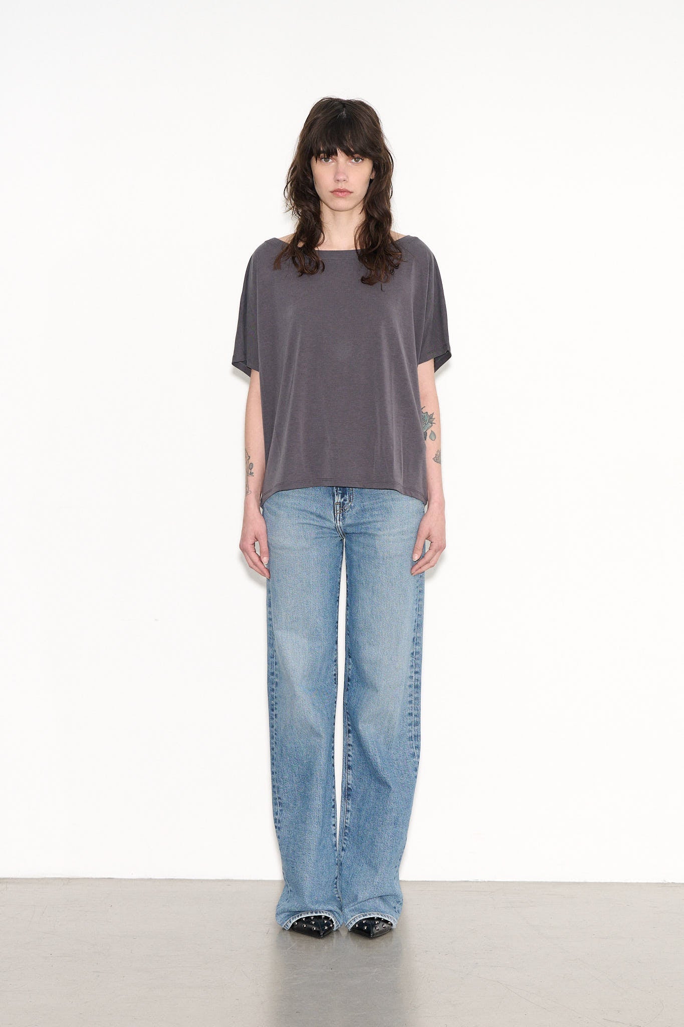 T-shirt casual TINY DARK GREY - School Rag