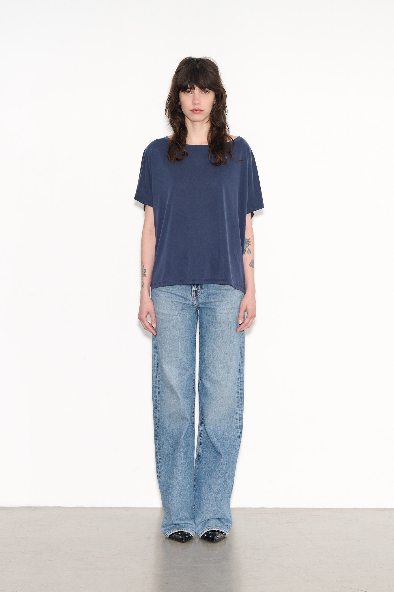 T-shirt casual TINY DARK NAVY - School Rag