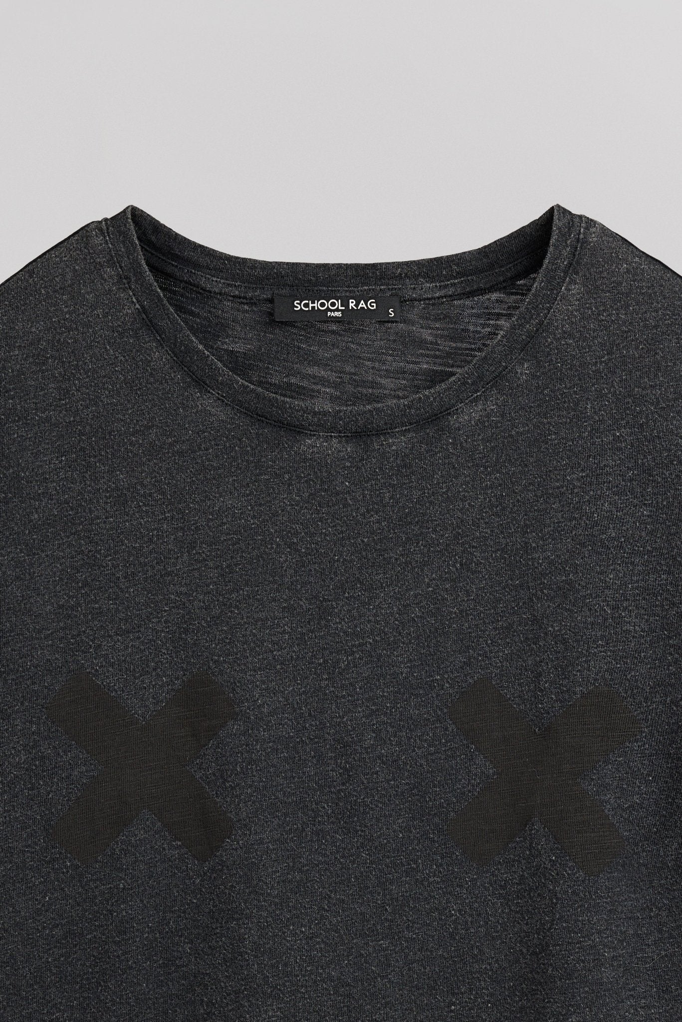 T-shirt T - ACID DARK GREY - School Rag