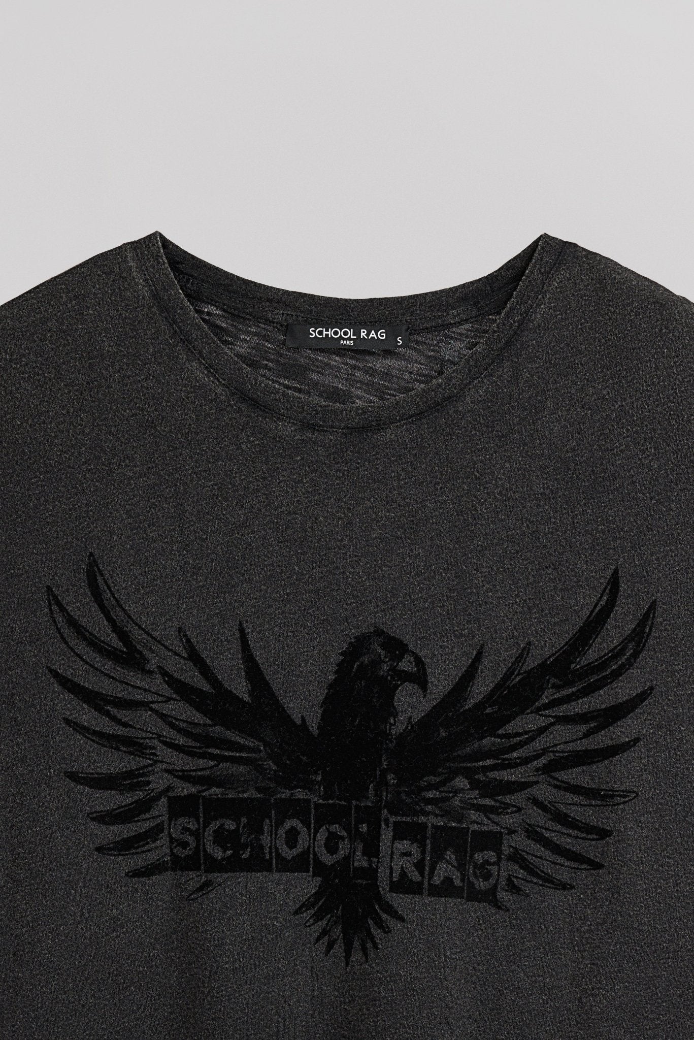 T-shirt T - EAGLE WINGS DARK GREY - School Rag