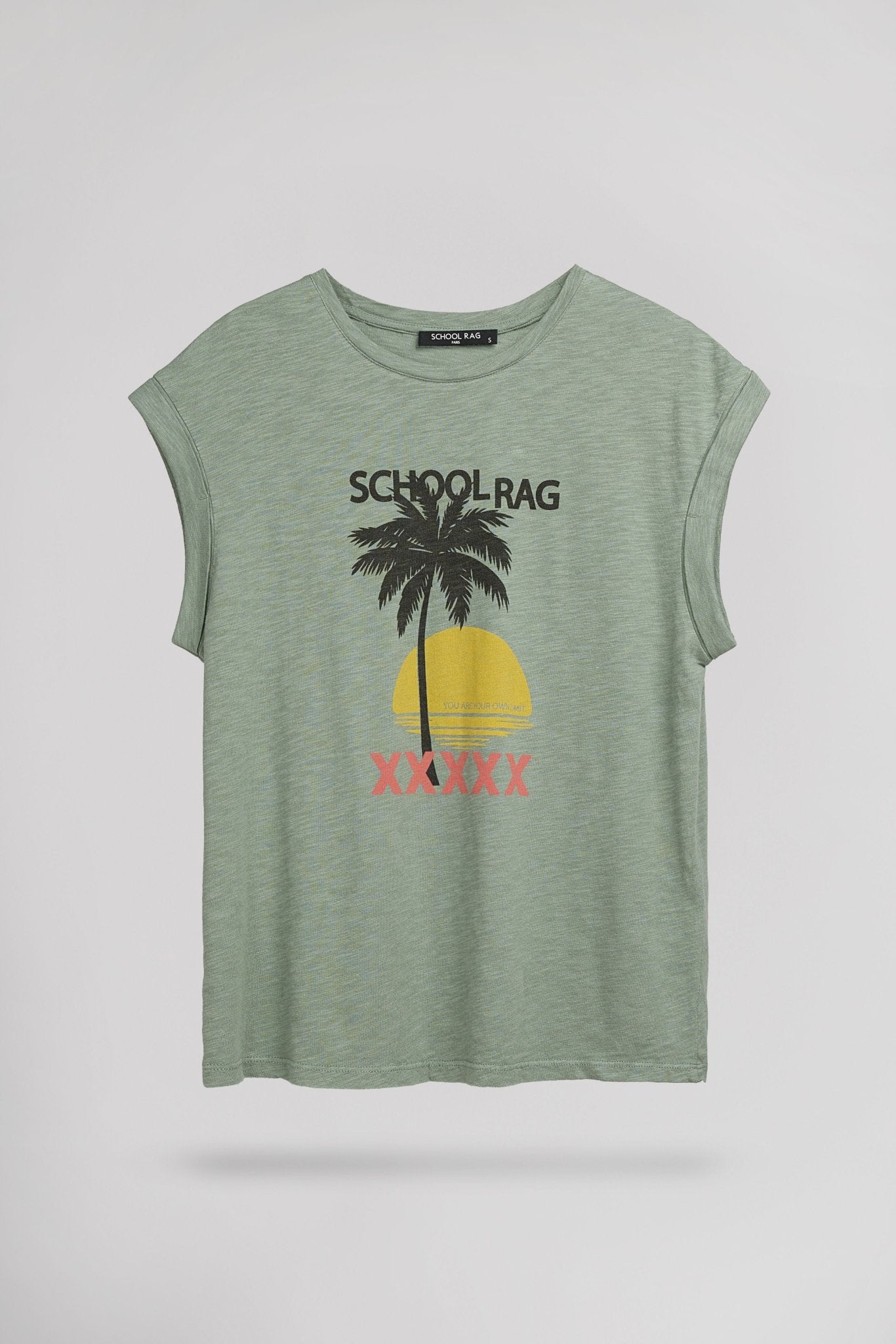 T-shirt T - SEASUN MENTHOL GREEN - School Rag