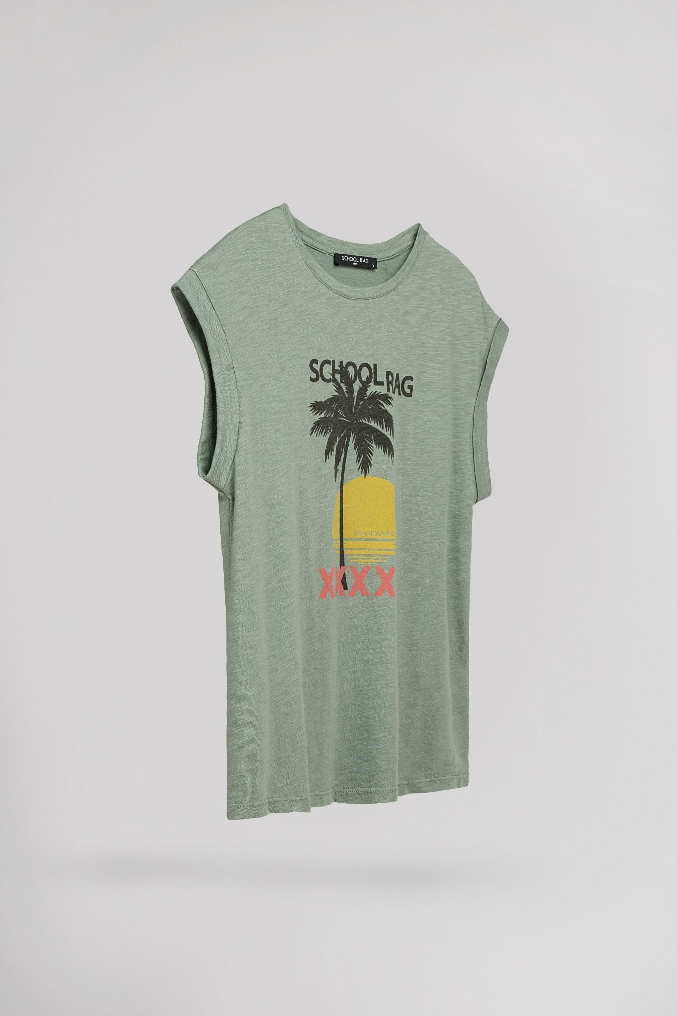 T-shirt T - SEASUN MENTHOL GREEN - School Rag