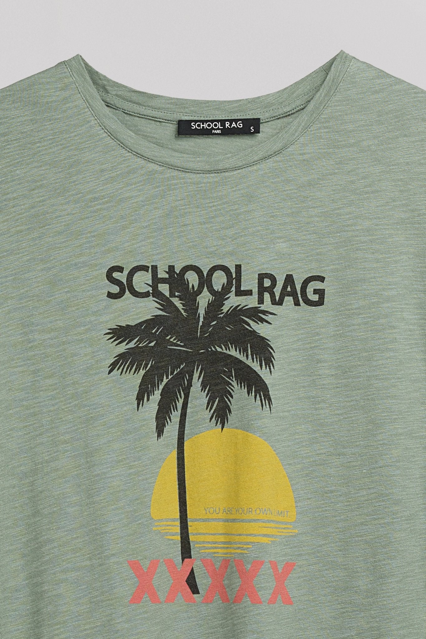 T-shirt T - SEASUN MENTHOL GREEN - School Rag