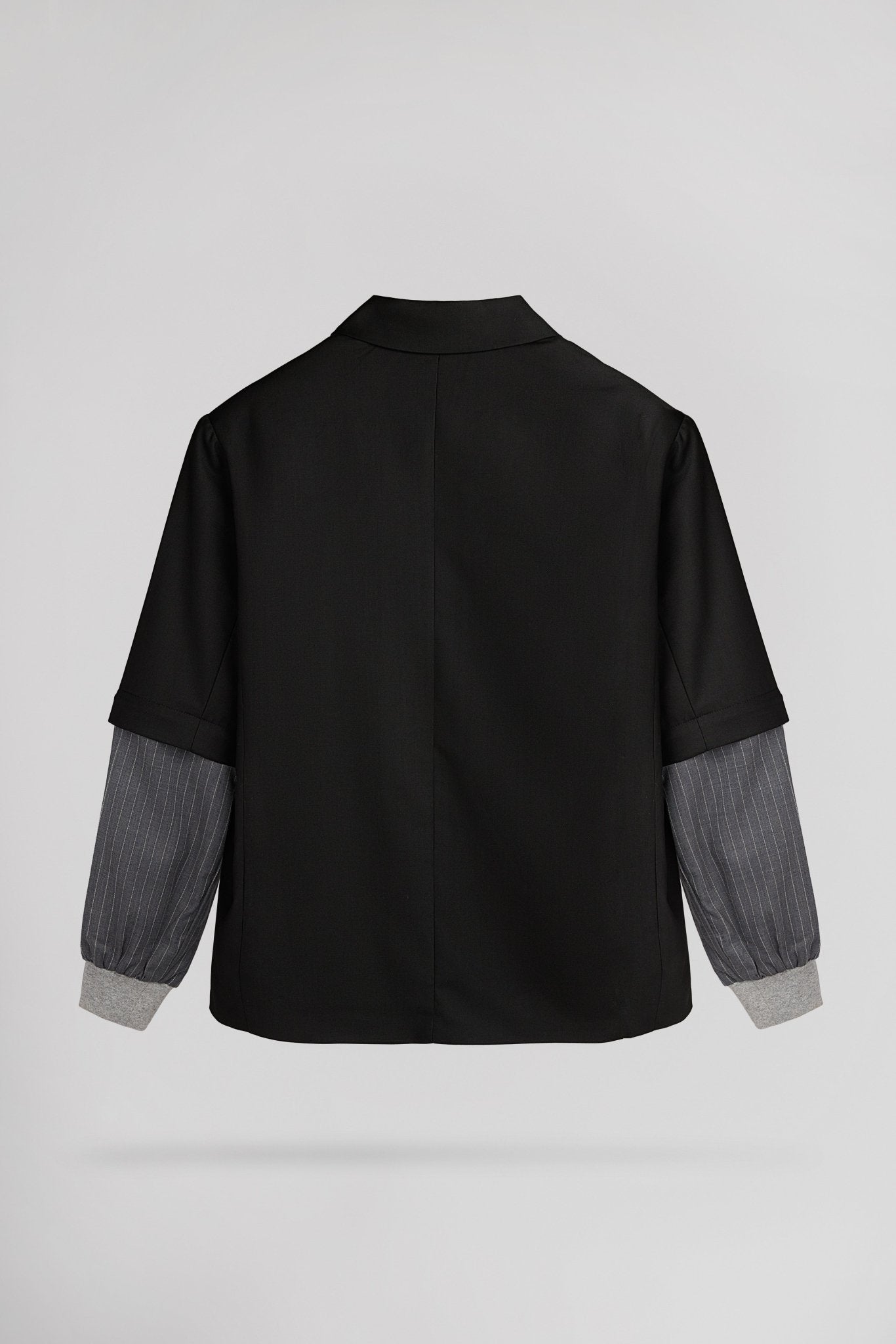 Veste ample col tailleur V - JOGG NOIR - School Rag